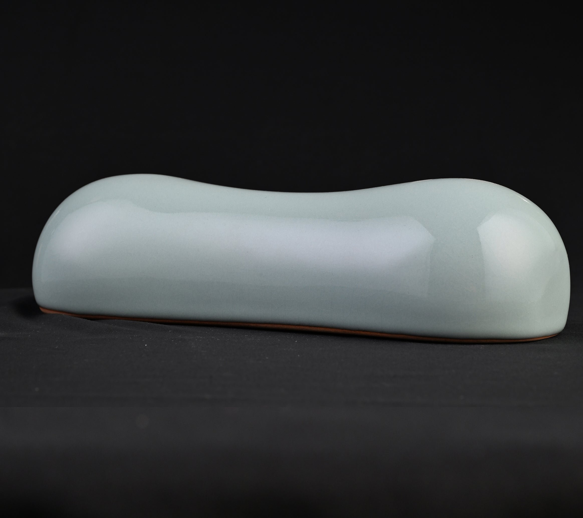 Natural Mineral Sky Blue Glaze Porcelain Pillow