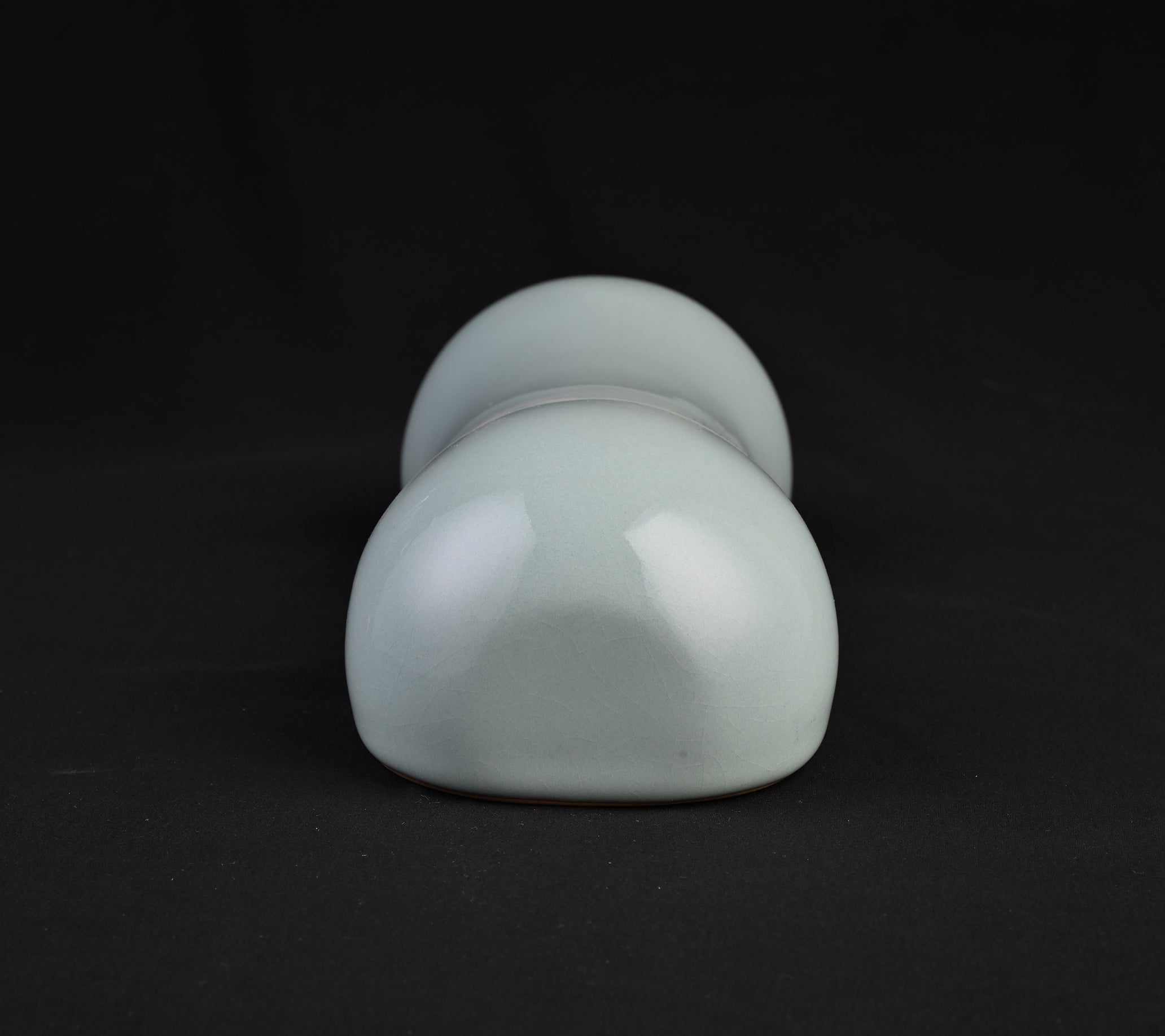 Natural Mineral Sky Blue Glaze Porcelain Pillow