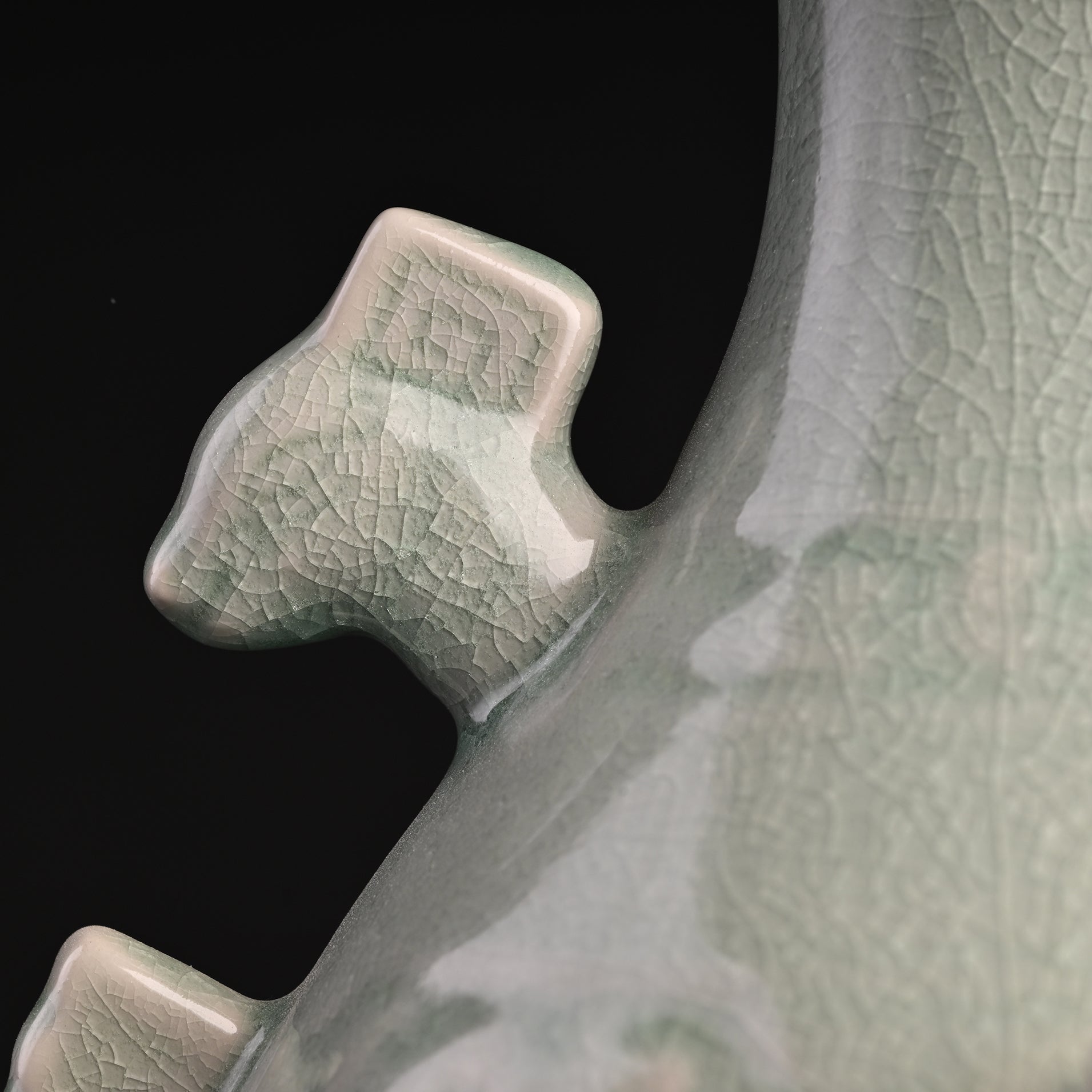 Natural Mineral Verdant Green Glaze “Chujiku” Vase