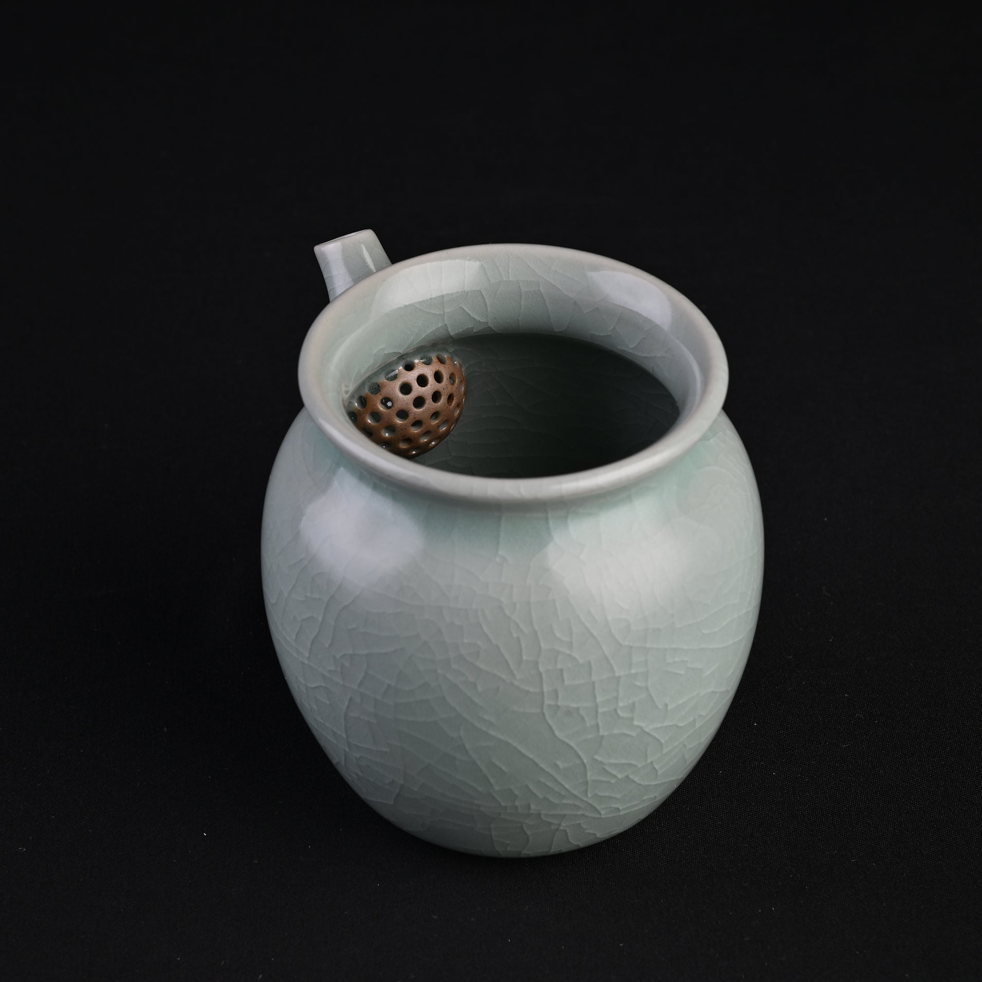 Natural Mineral Verdant Green Glaze Fairness Cup