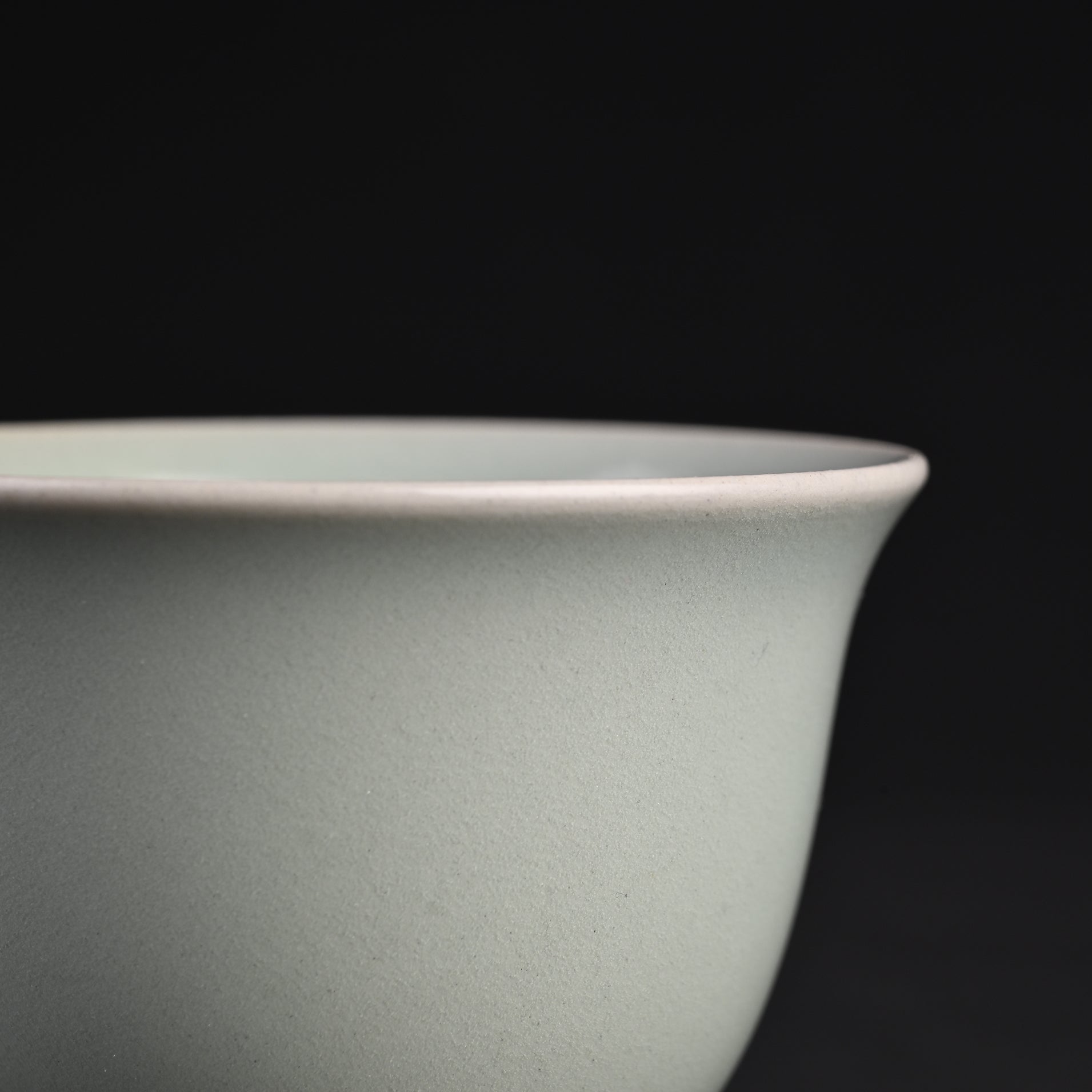 Natural Mineral Verdant Green Glaze Magnolia Cup