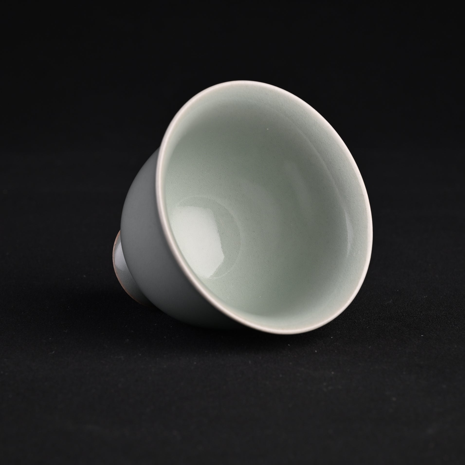 Natural Mineral Verdant Green Glaze Magnolia Cup