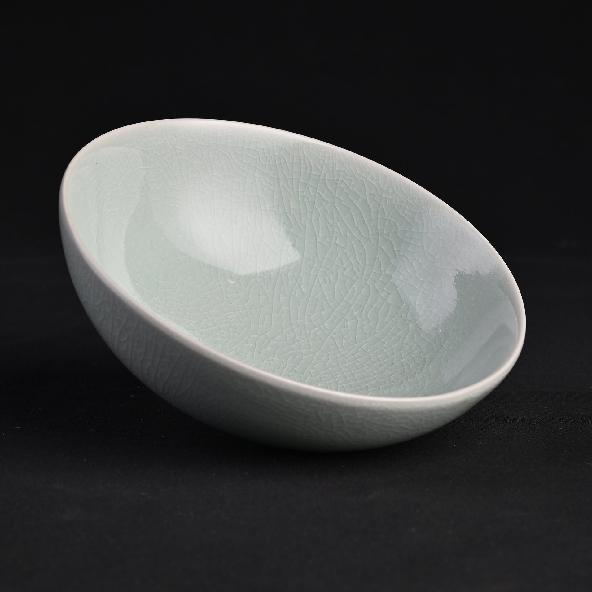 Natural Mineral Verdant Green Glaze Drum-Belly Cup