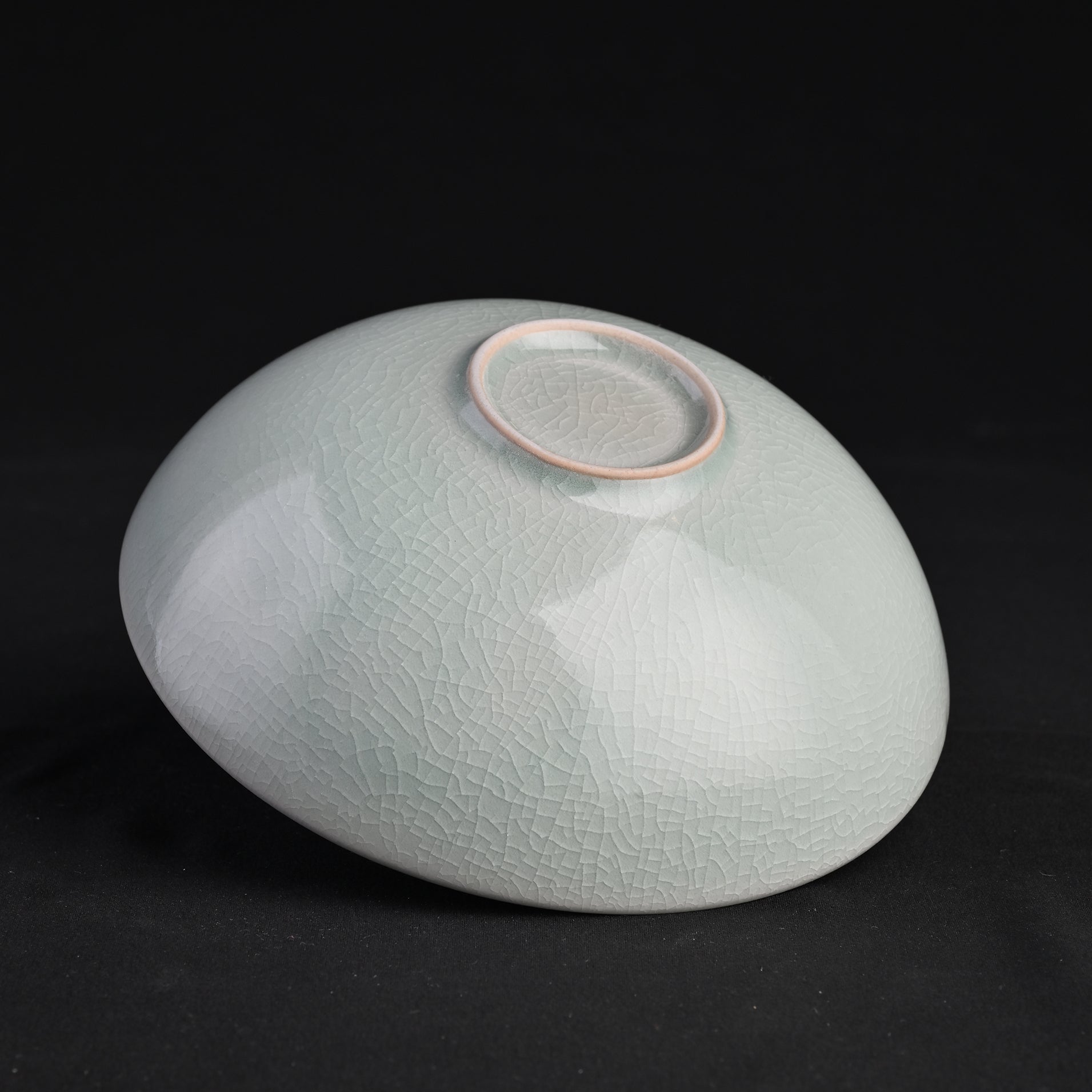 Natural Mineral Verdant Green Glaze Drum-Belly Cup