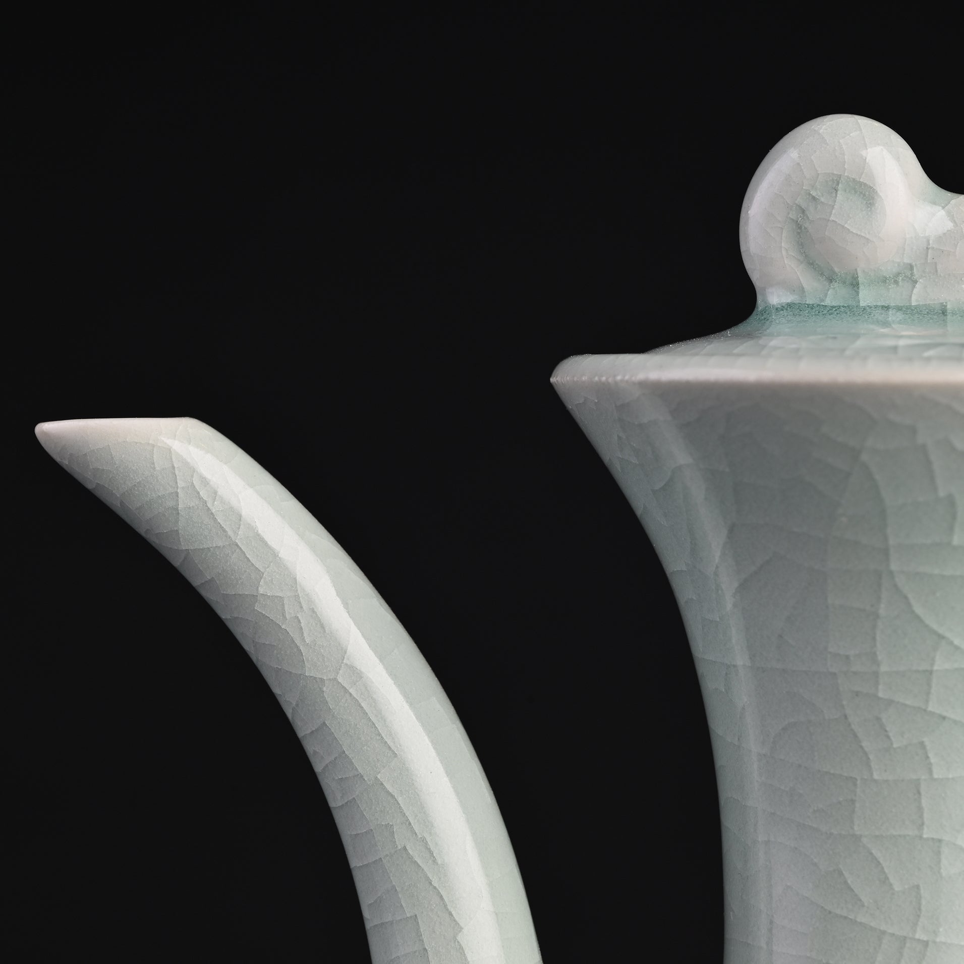 Natural Mineral Verdant Green Glaze Sake Set