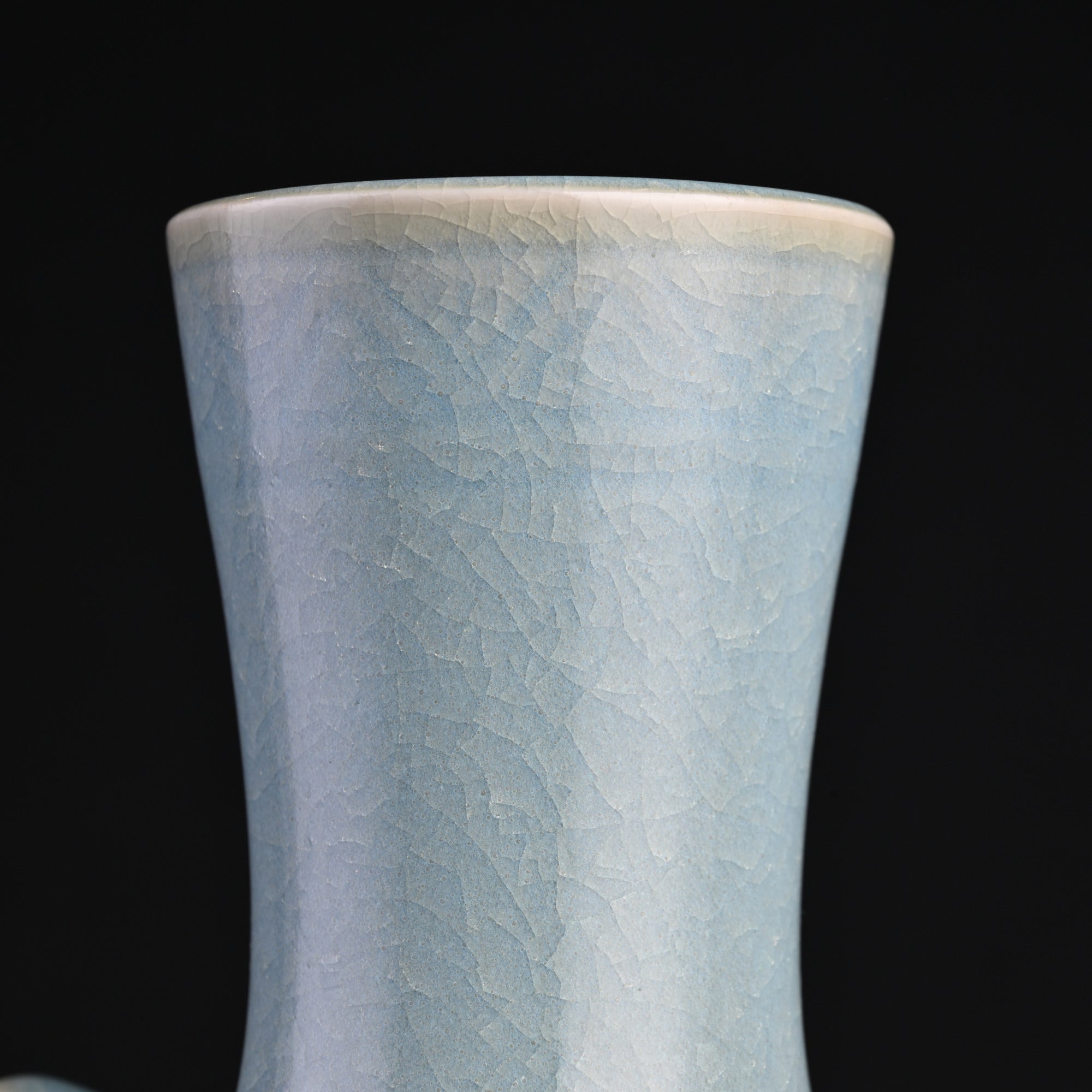 Natural Mineral Sky-Blue Glaze Yuhuchunping Vase (Large)