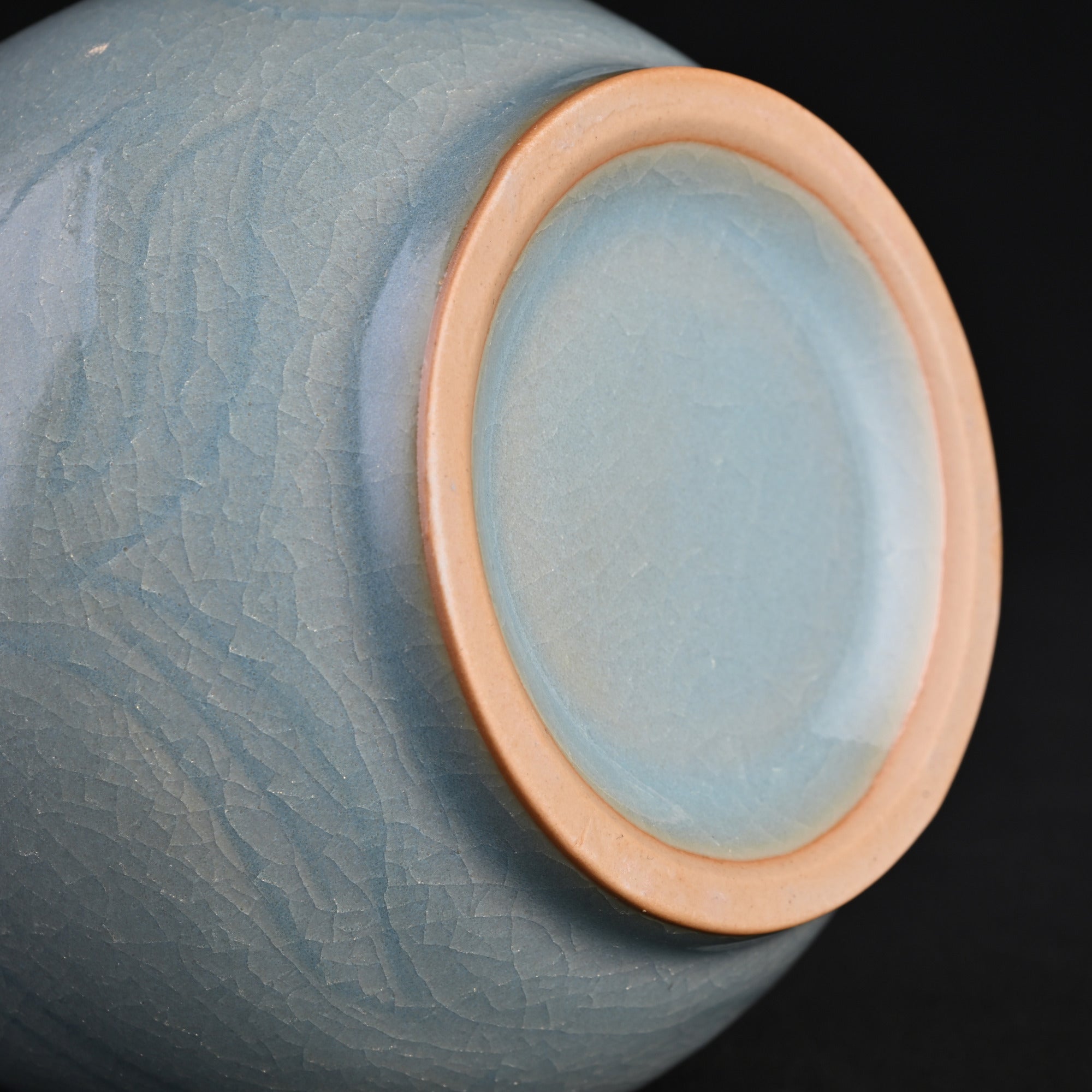 Natural Mineral Sky-Blue Glaze Yuhuchunping Vase (Large)