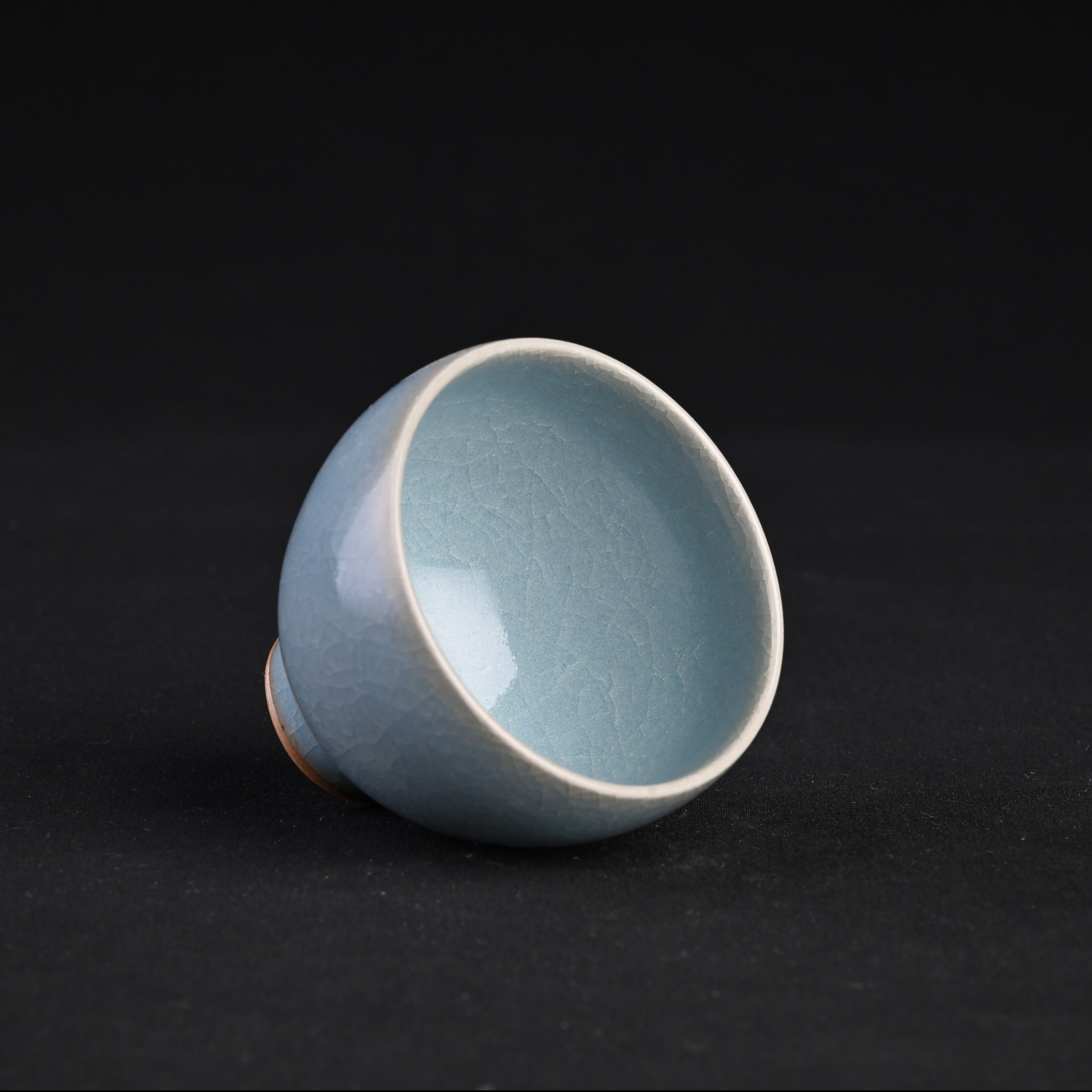 Natural Mineral Sky-Blue Glaze Imperial Concubine Cup