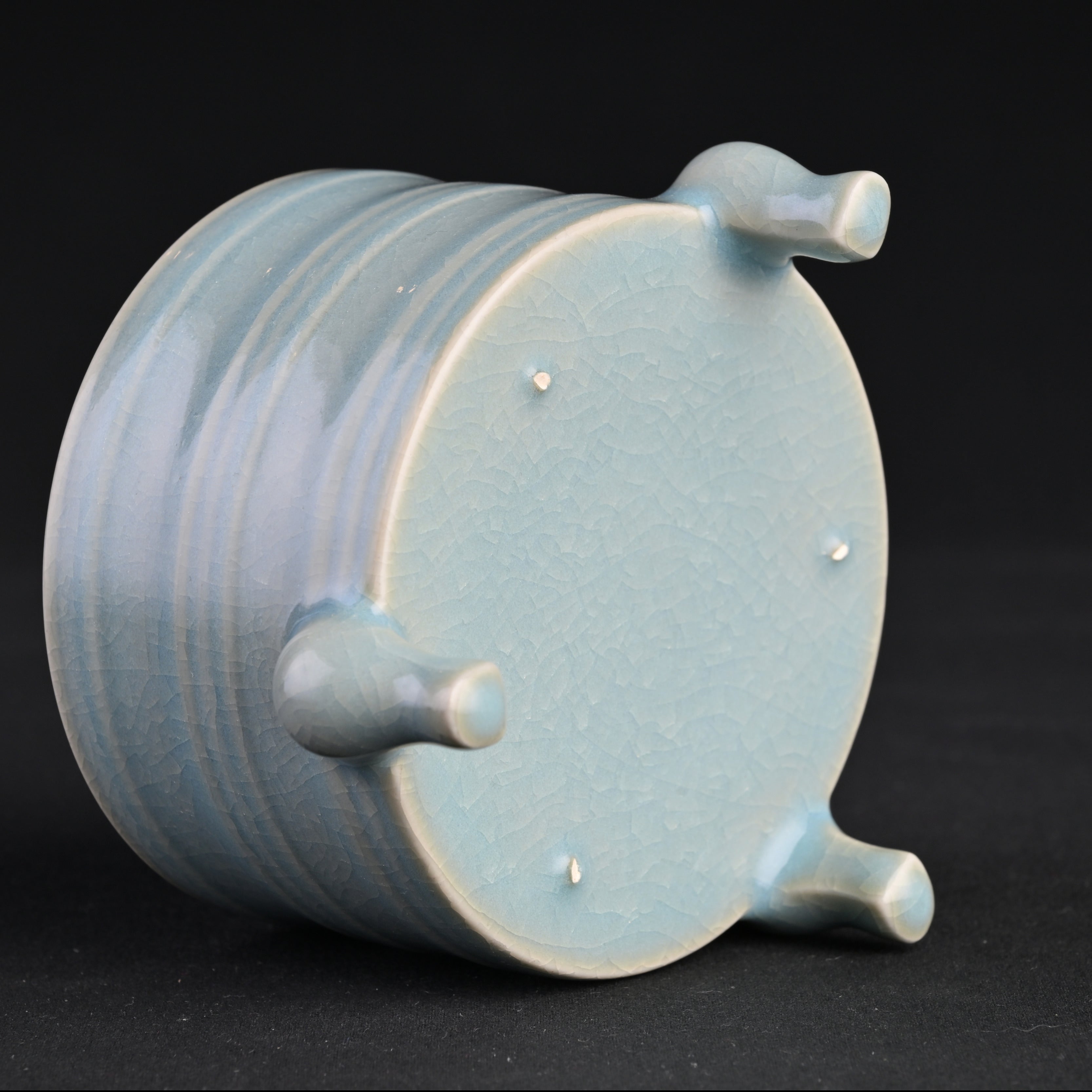 Natural Mineral Sky Blue Glaze “Genmon” Barrel