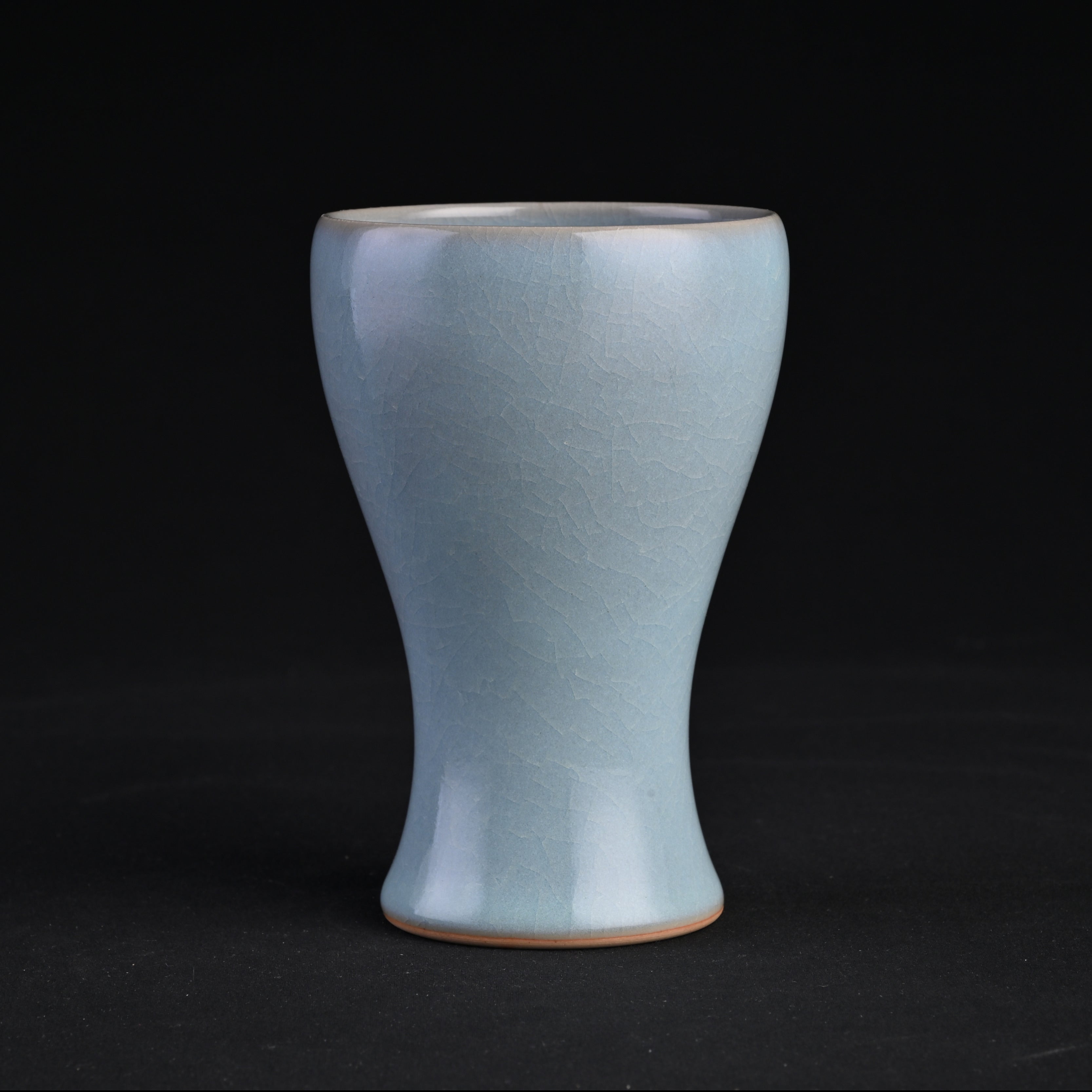 Natural Mineral Sky-Blue Glaze Collar Cup