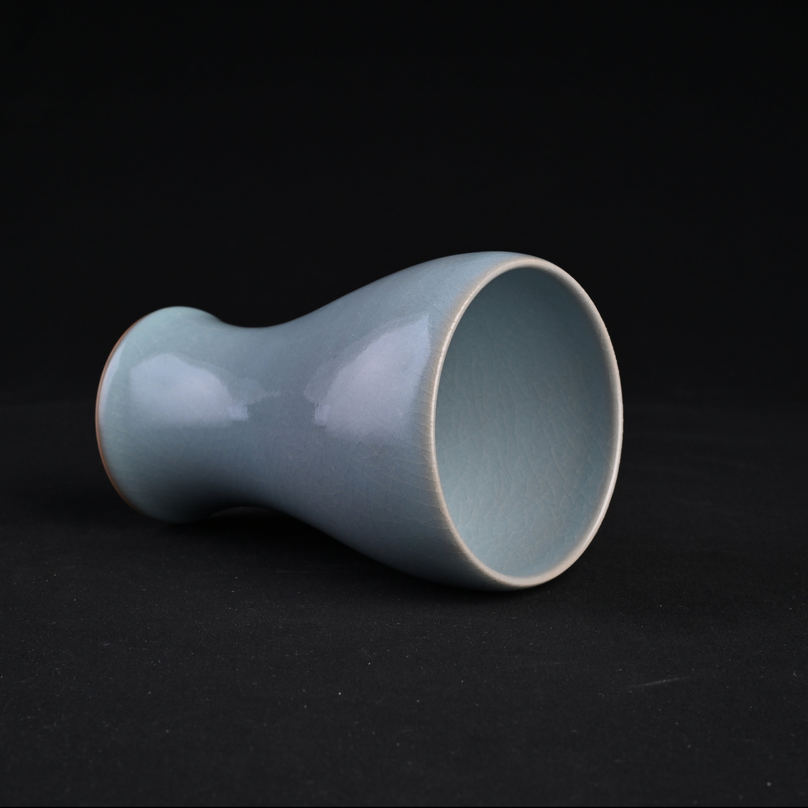 Natural Mineral Sky-Blue Glaze Collar Cup