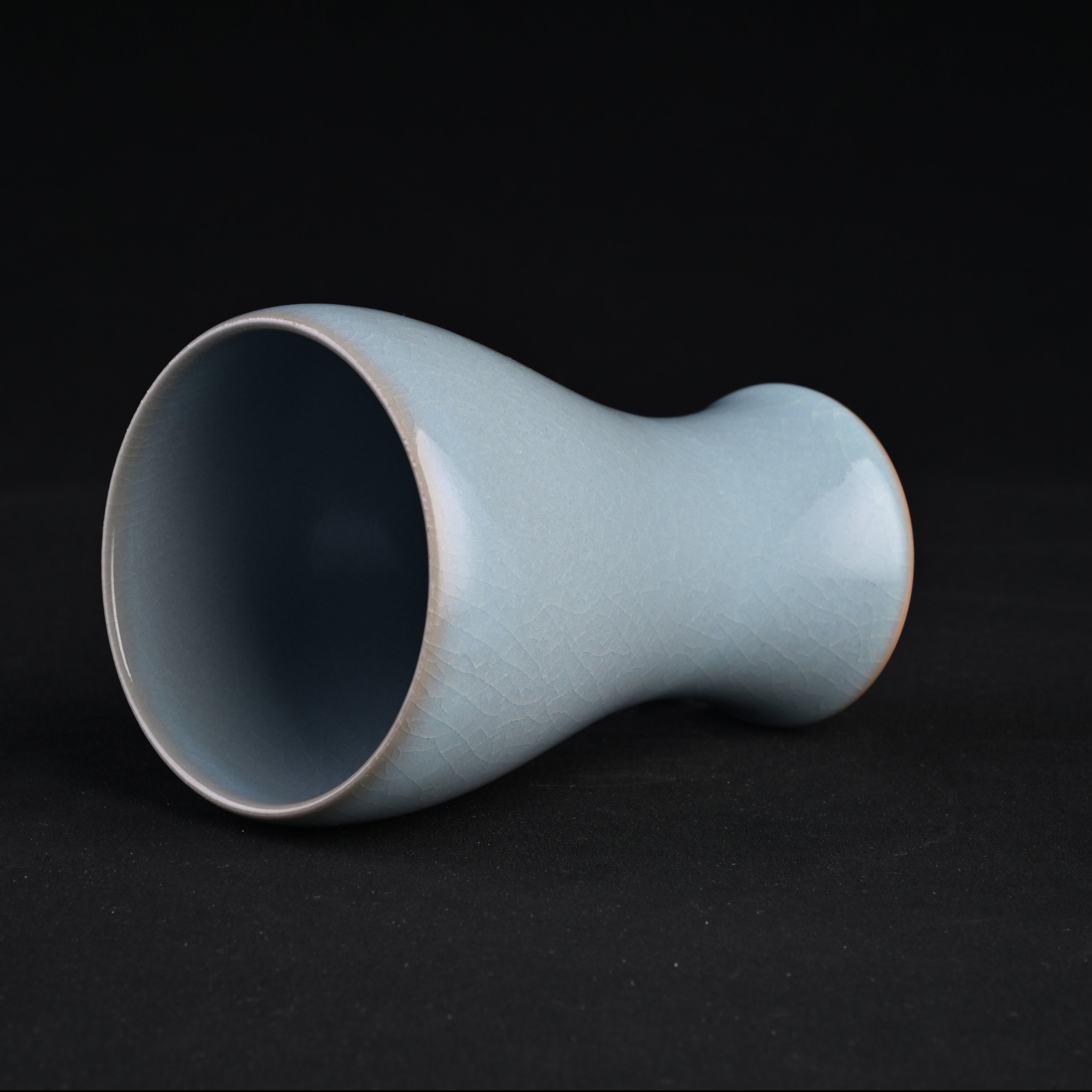 Natural Mineral Sky-Blue Glaze Collar Cup