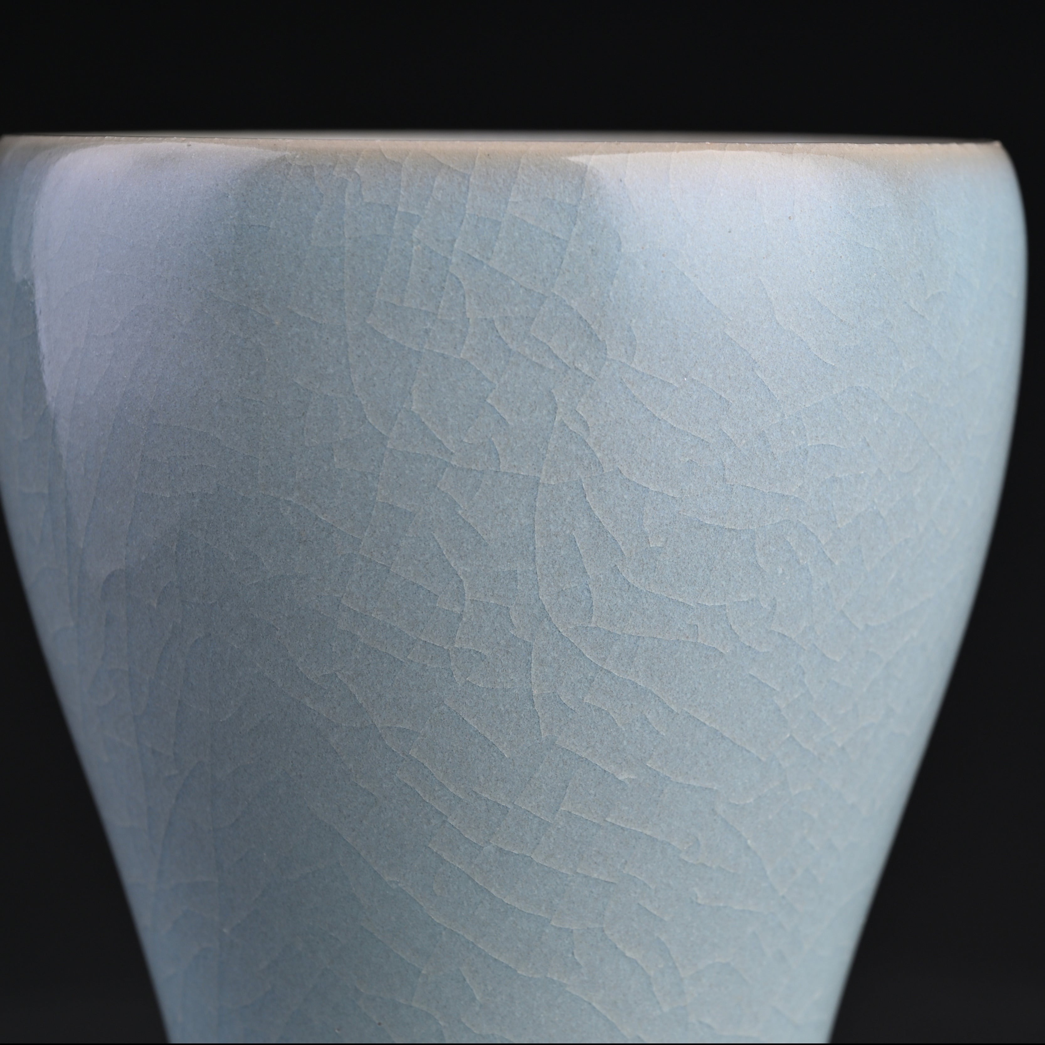 Natural Mineral Sky-Blue Glaze Collar Cup