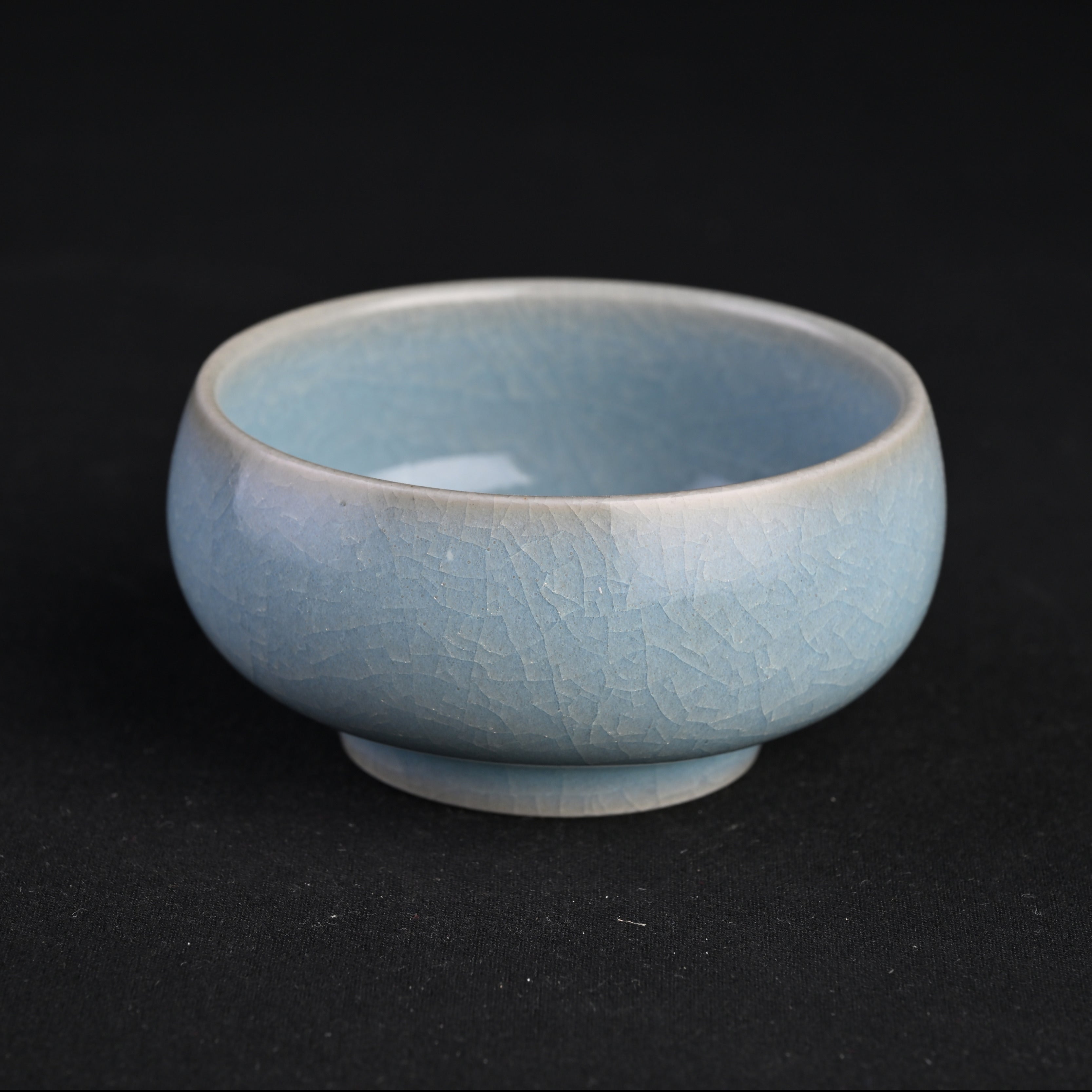 Natural Mineral Sky-Blue Glaze Zen Meditation Cup