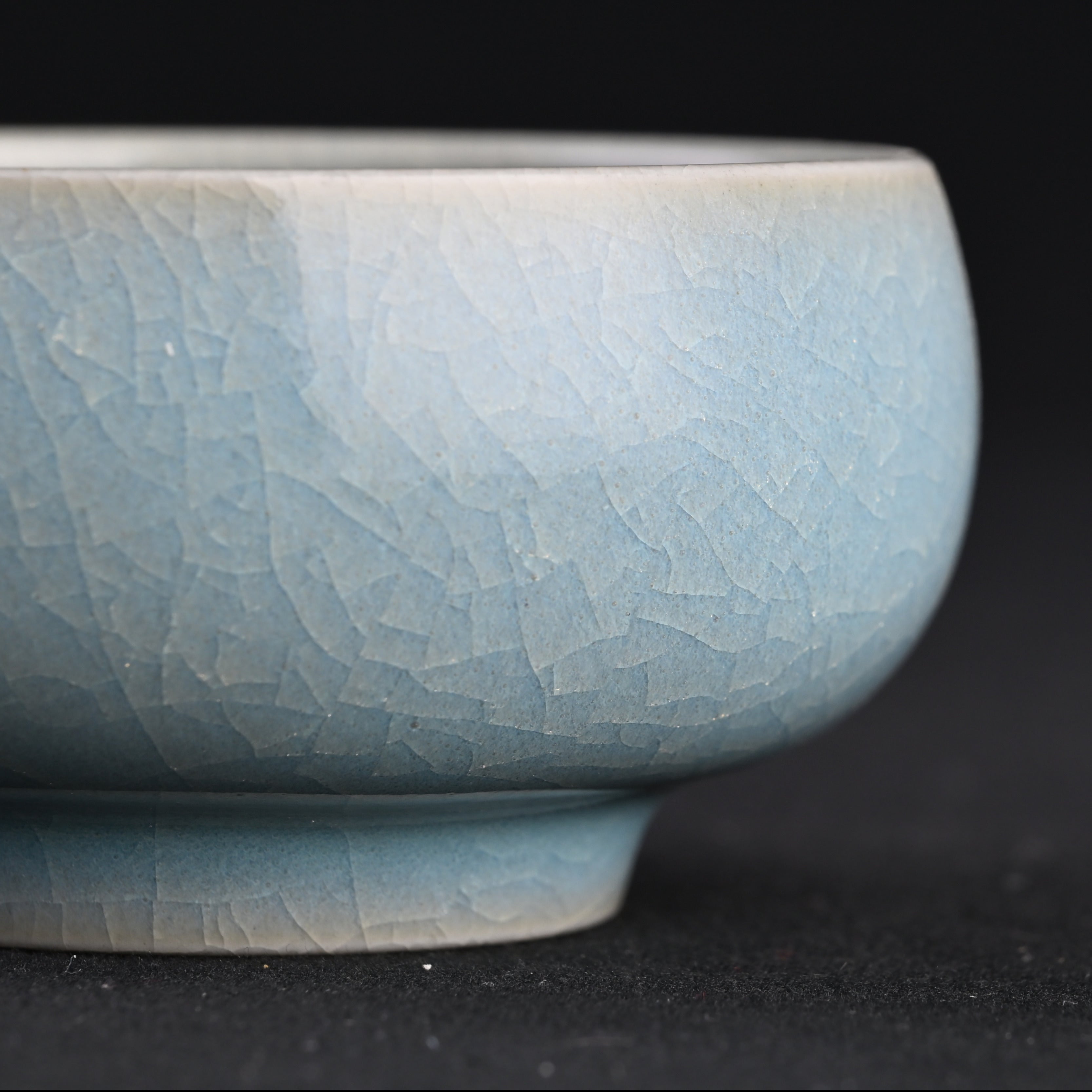 Natural Mineral Sky-Blue Glaze Zen Meditation Cup