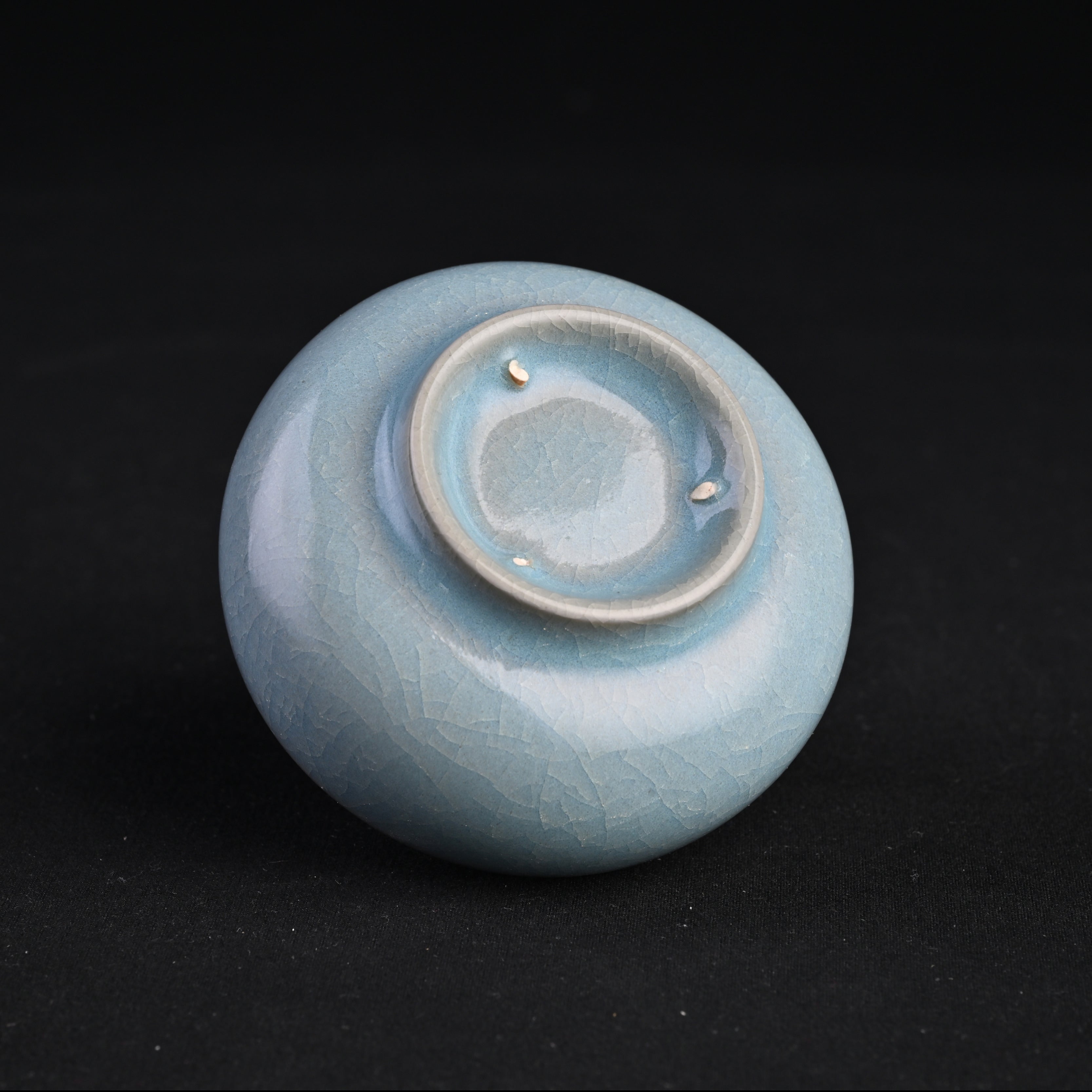 Natural Mineral Sky-Blue Glaze Zen Meditation Cup