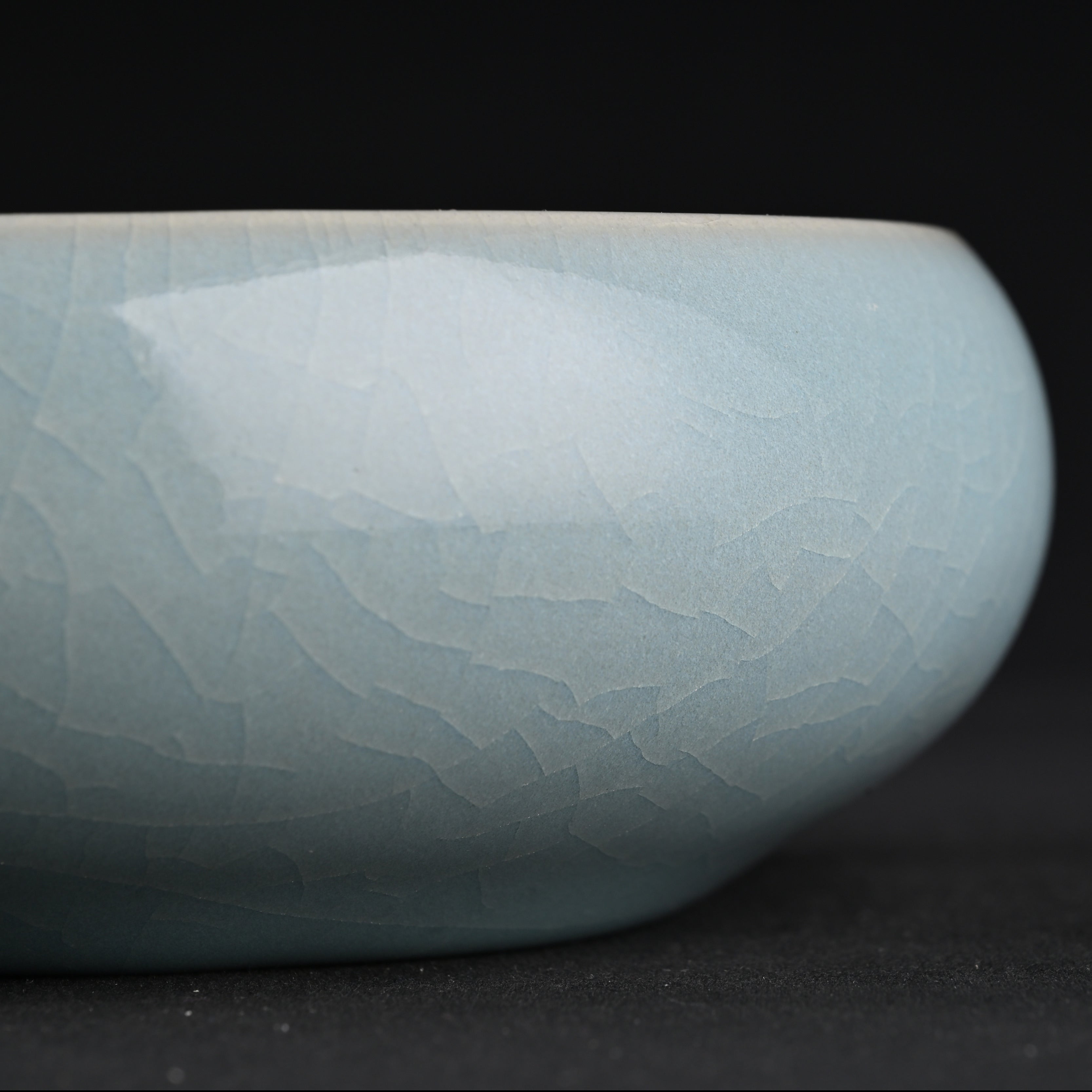 Natural Mineral Sky-Blue Glaze Zen Meditation Teacup