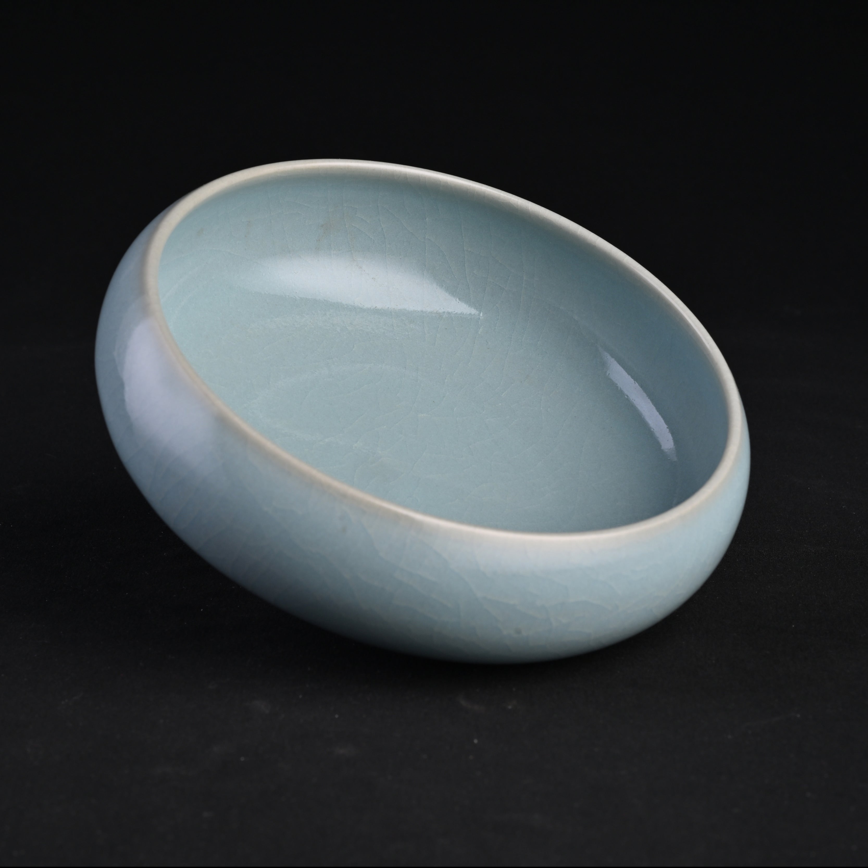 Natural Mineral Sky-Blue Glaze Zen Meditation Teacup