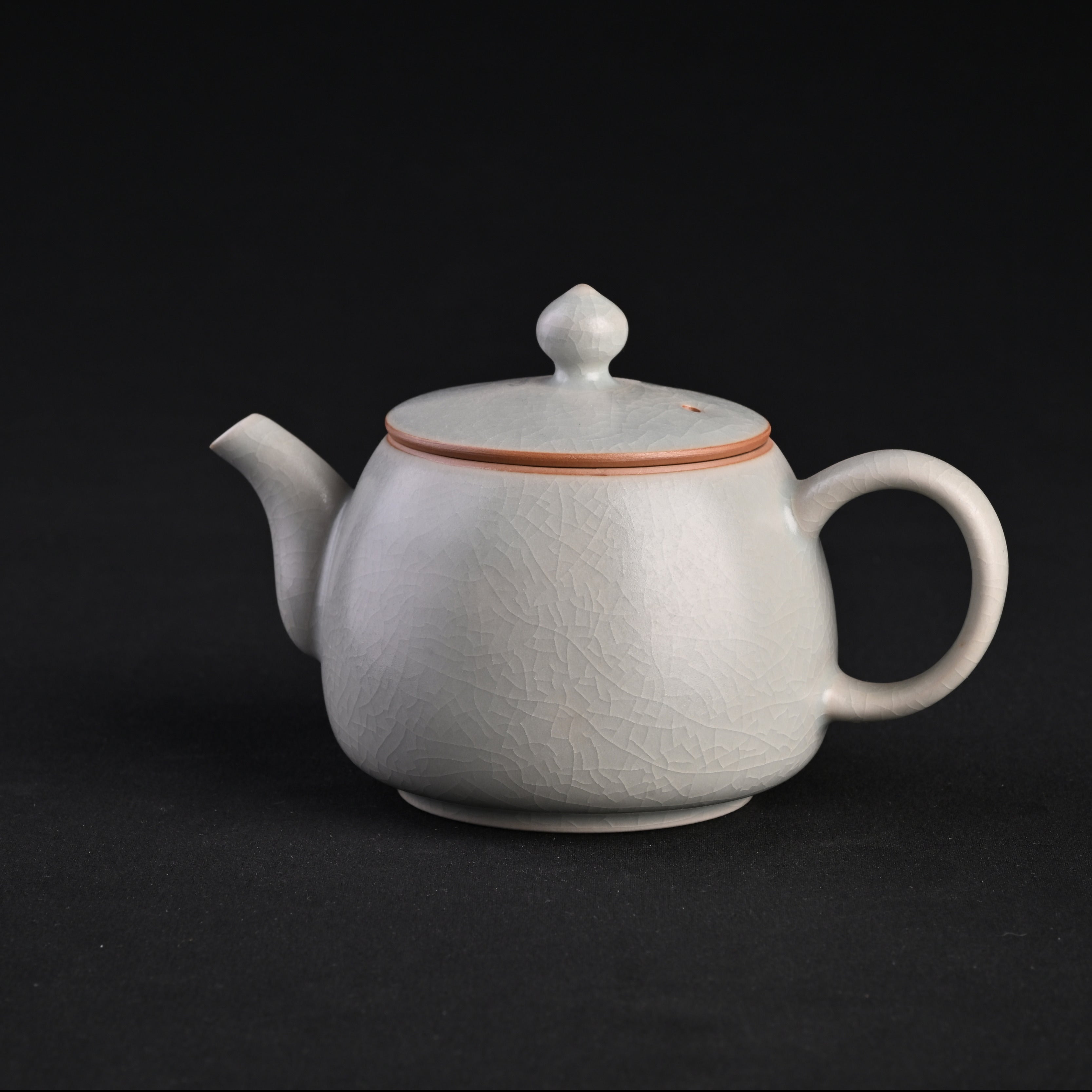 Re-fired Moon White Glaze “Yulan” Teapot