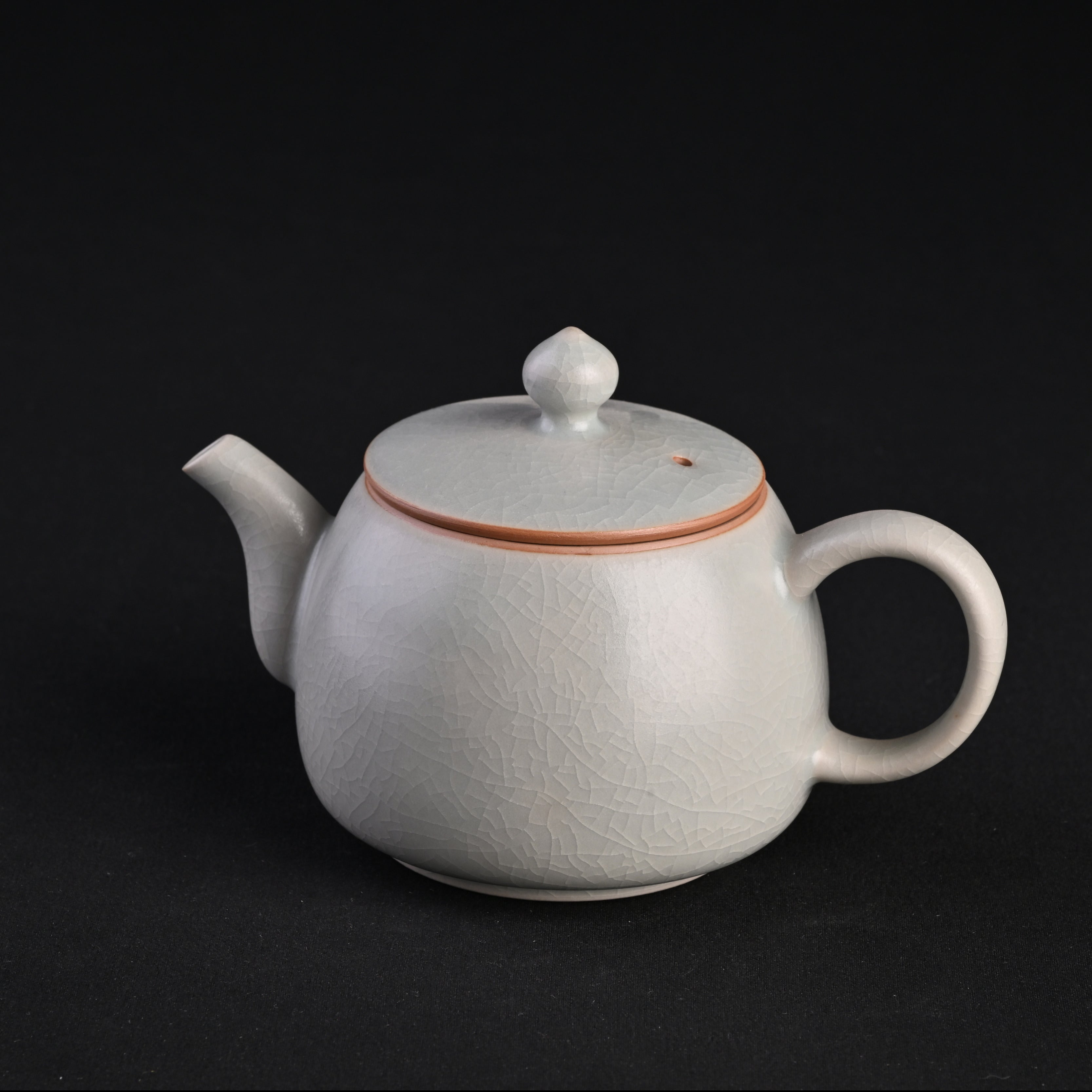 Re-fired Moon White Glaze “Yulan” Teapot