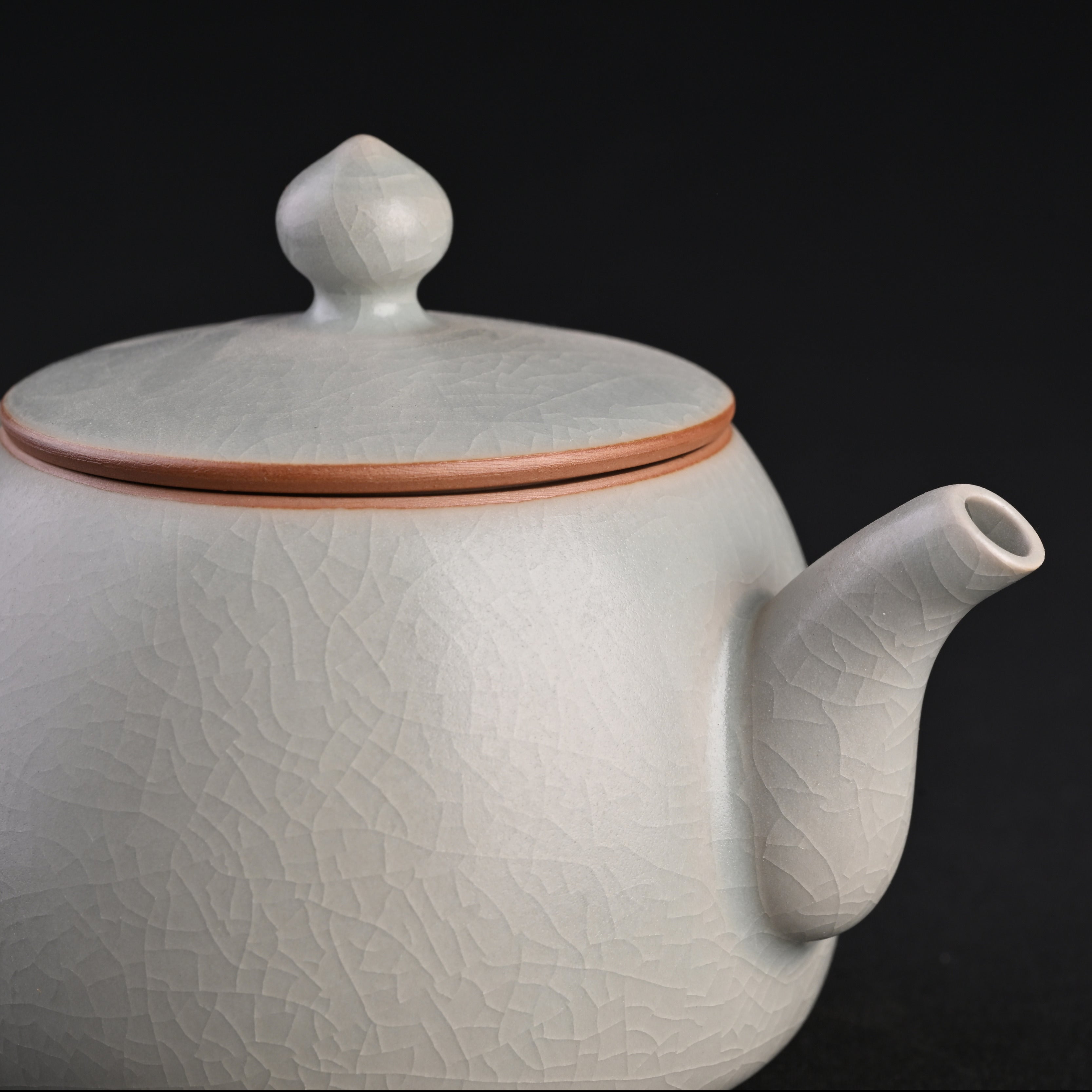 Re-fired Moon White Glaze “Yulan” Teapot