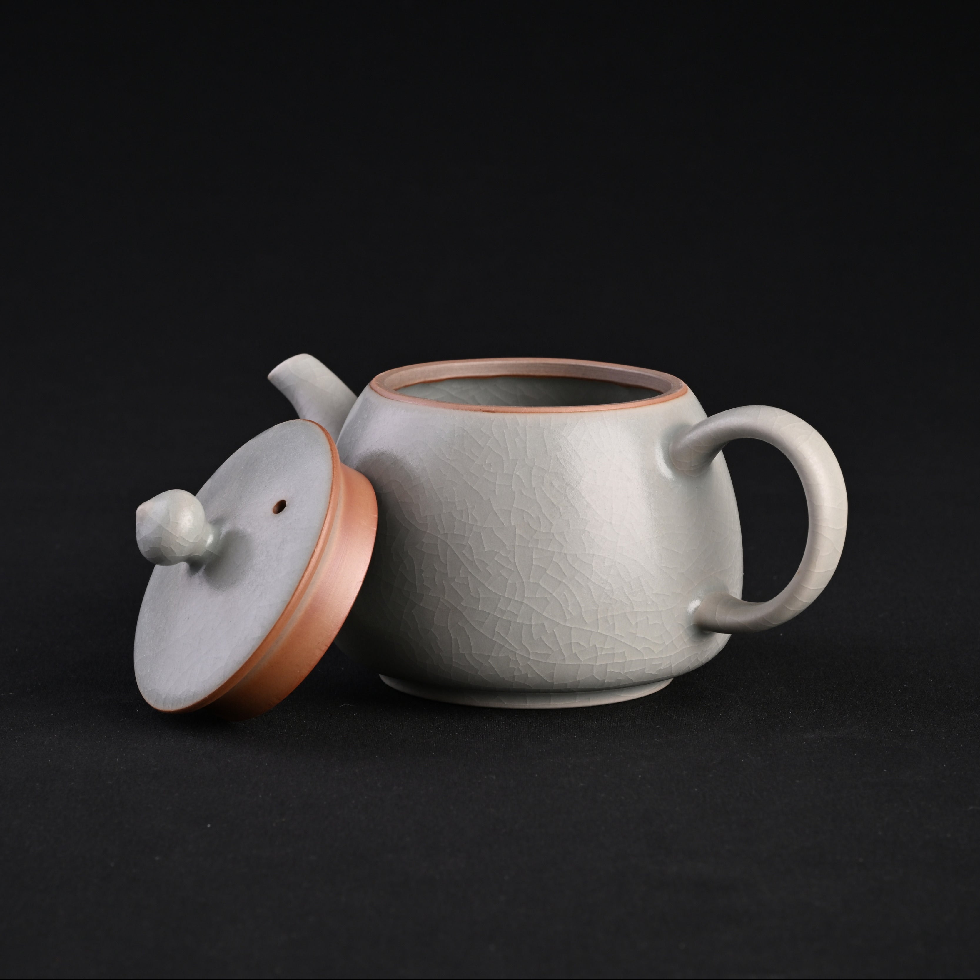 Re-fired Moon White Glaze “Yulan” Teapot