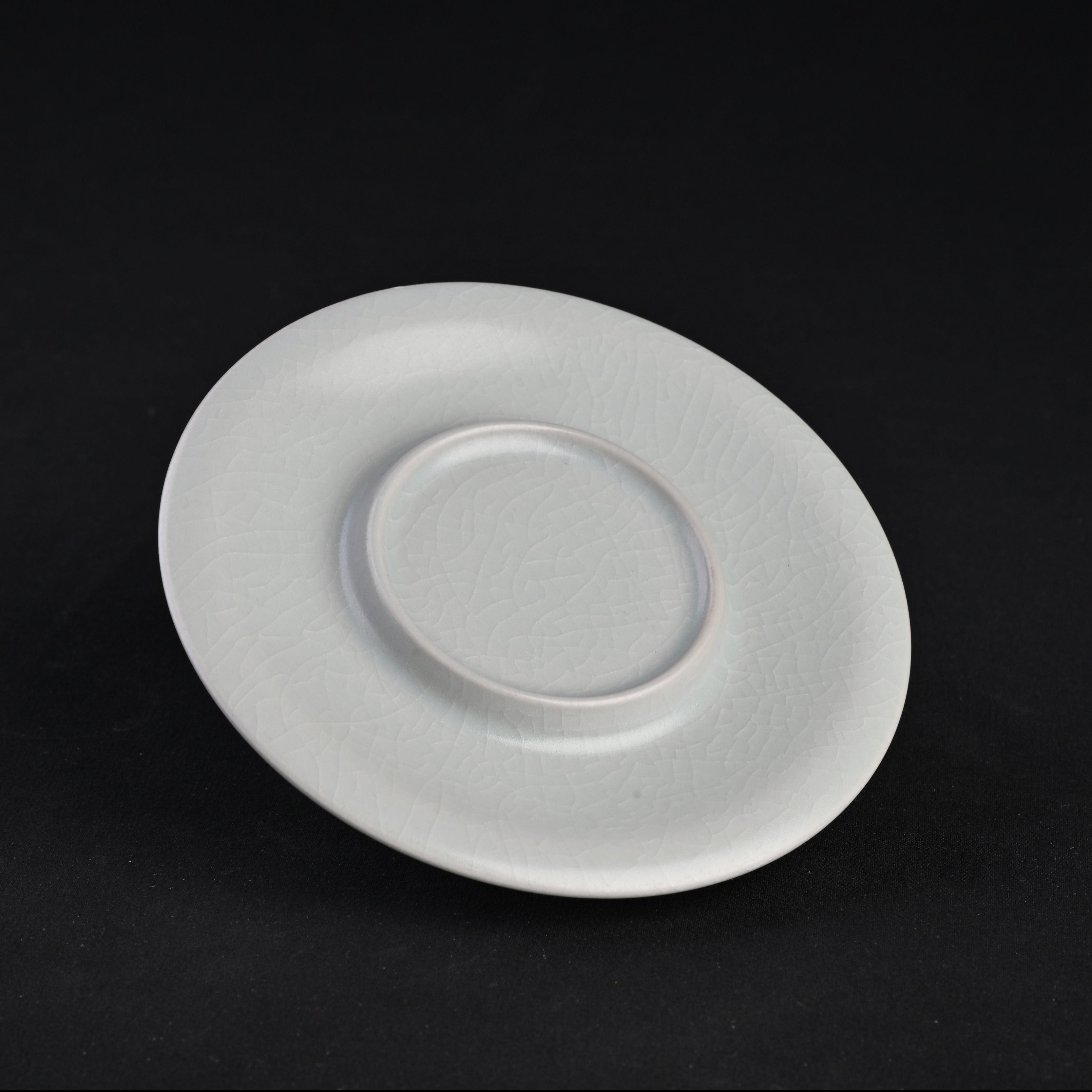 Re-fired Moon White Glaze Song Dynasty-style Tea Bowl Saucer