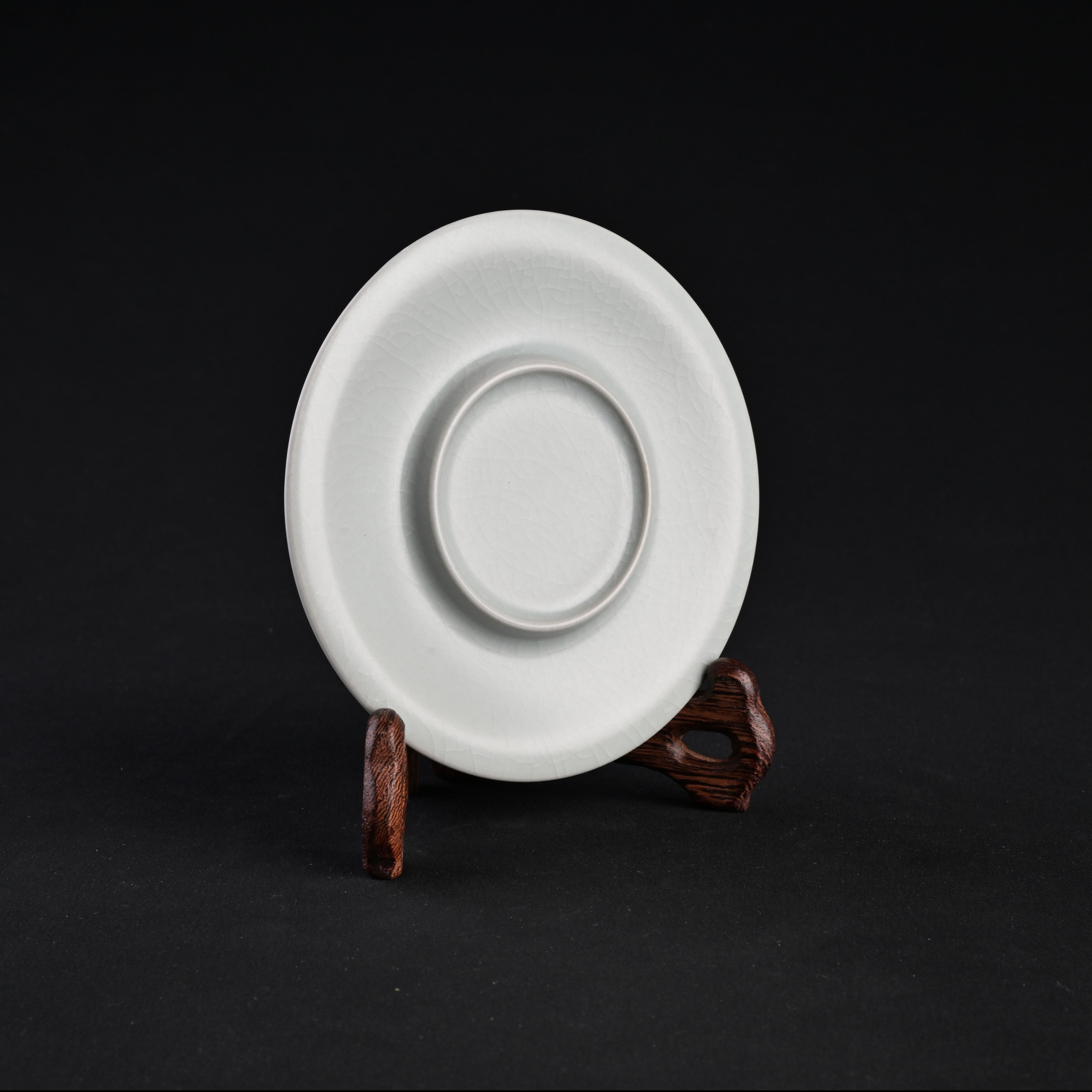 Re-fired Moon White Glaze Song Dynasty-style Tea Bowl Saucer