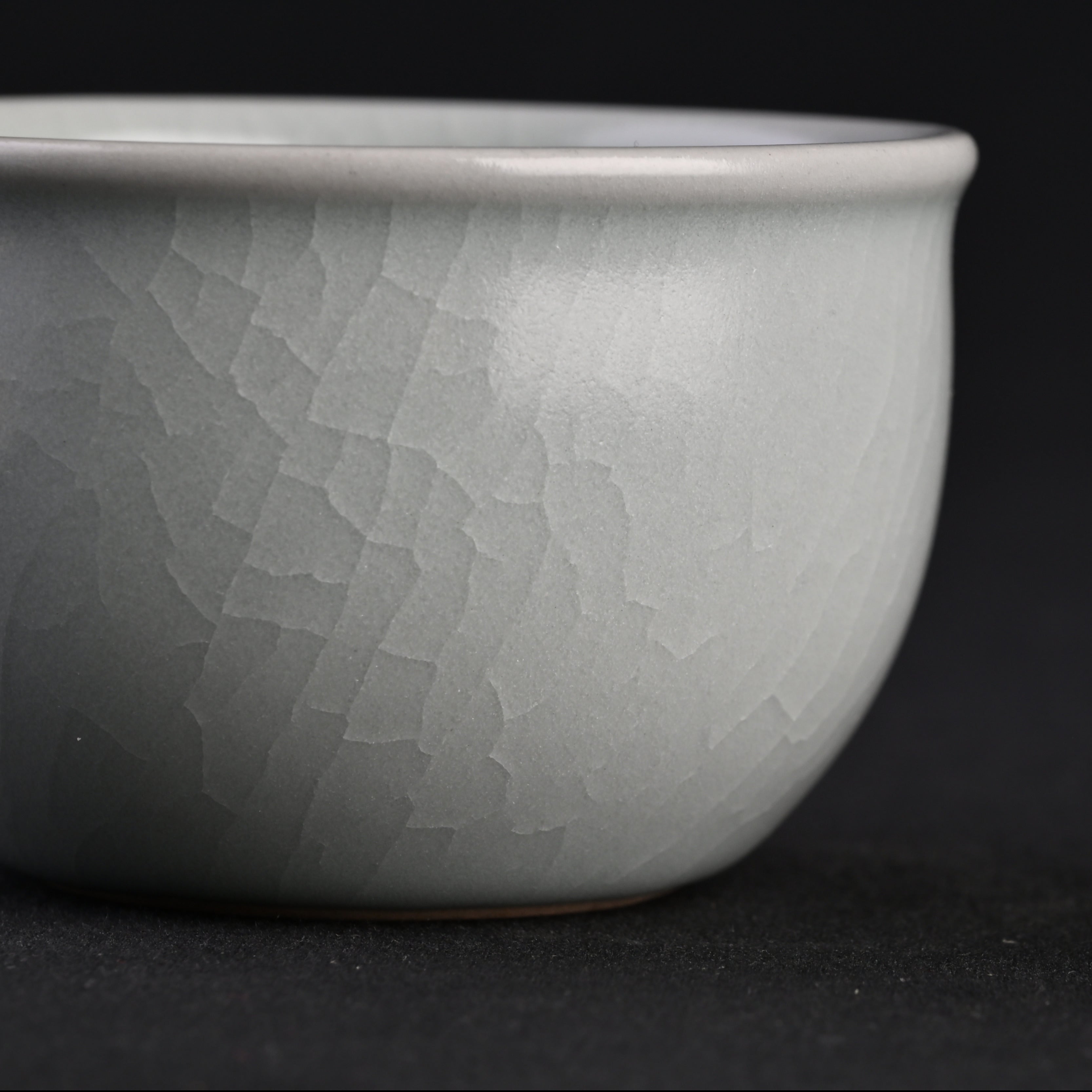 Re-fired Moon White Glaze Fortune Jar Cup
