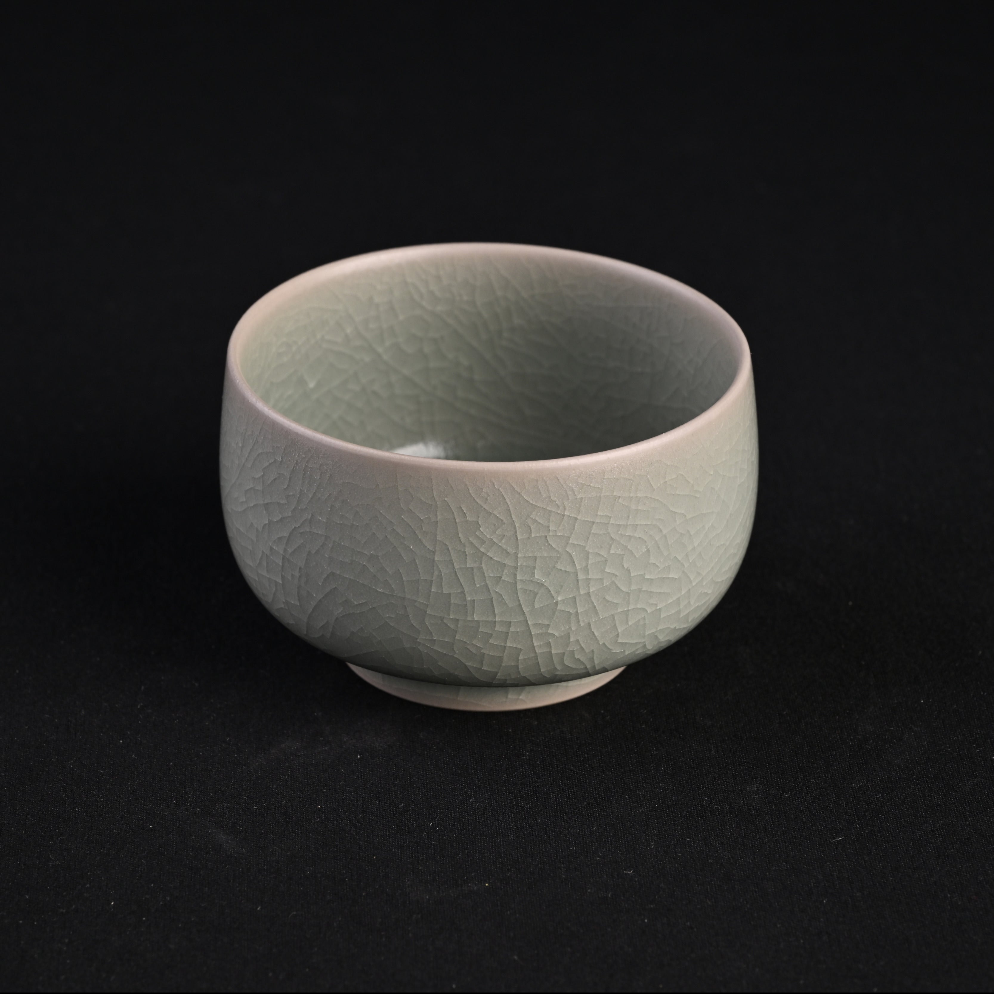 Refired Official Blue Glaze Arhat Cup