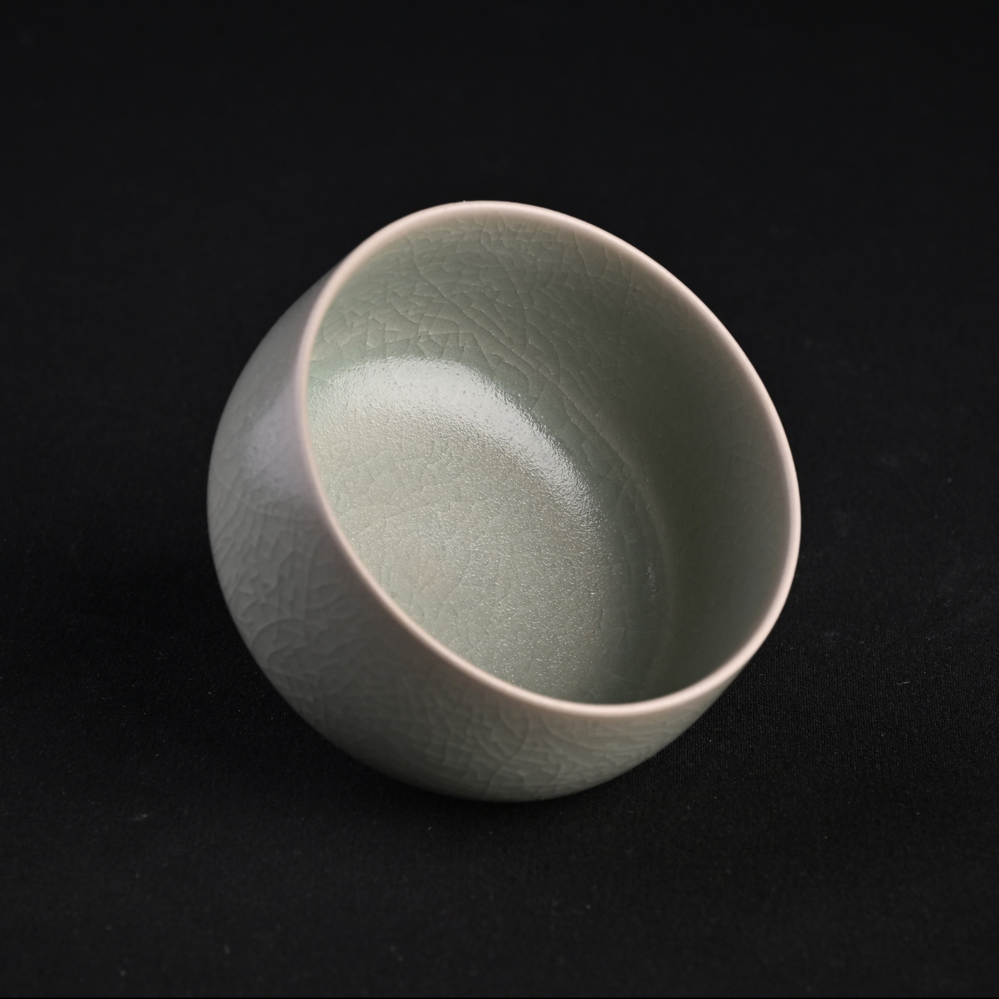 Refired Official Blue Glaze Arhat Cup