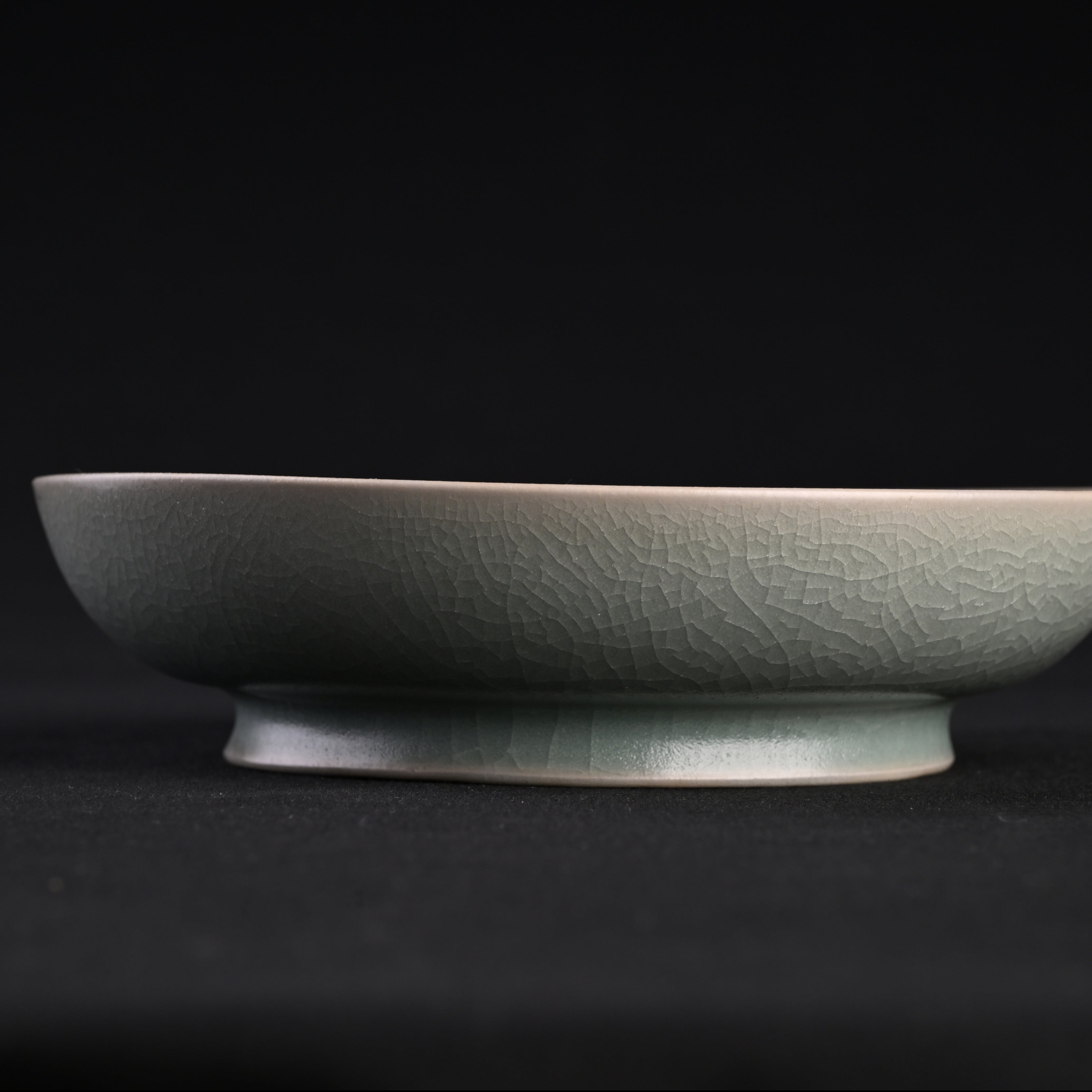 Refired Official Blue Glaze Round-Foot Wash Basin