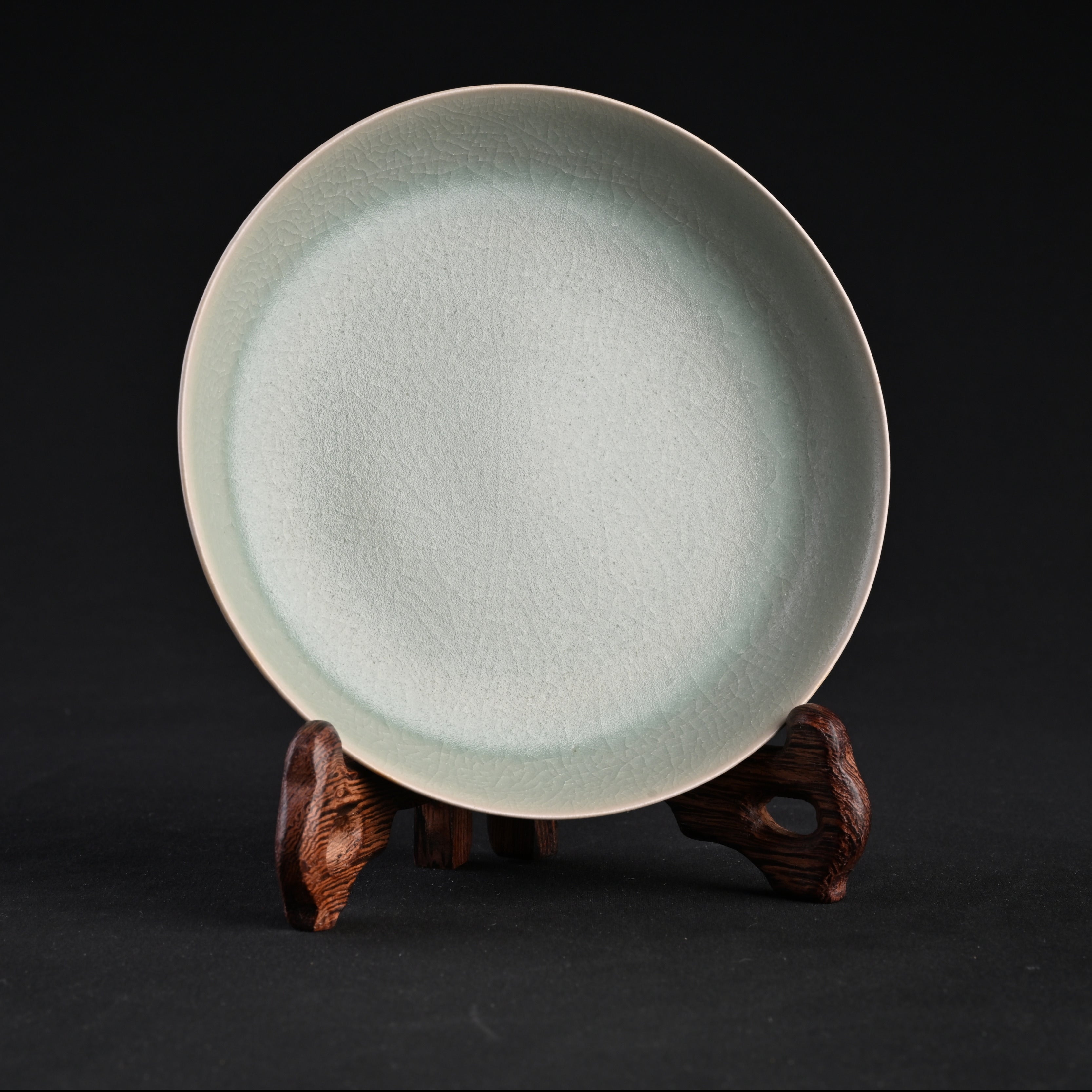 Refired Official Blue Glaze Round-Foot Wash Basin