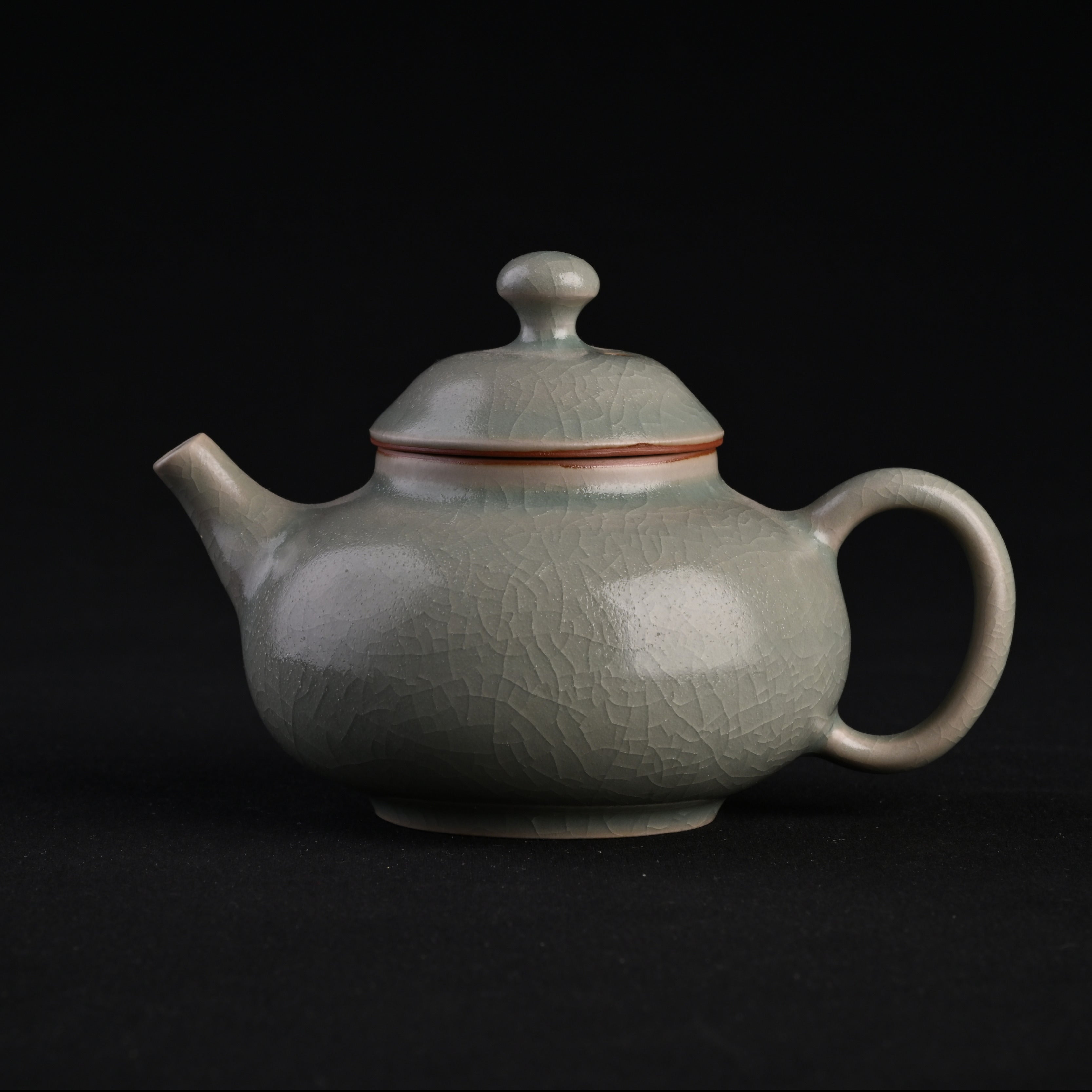 Refired Official Blue Glaze Yongtian Teapot