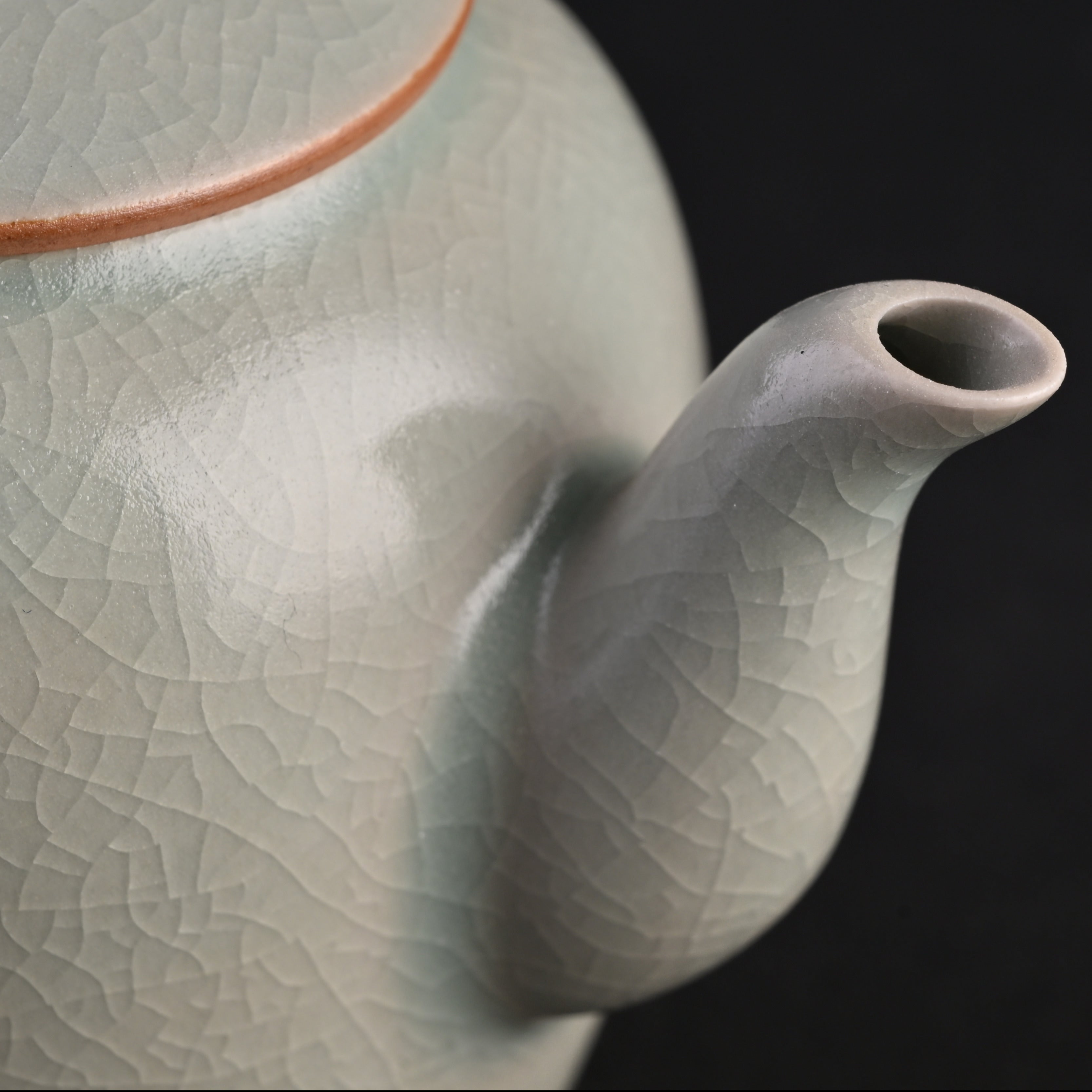 Refired Official Blue Glaze Empress Teapot
