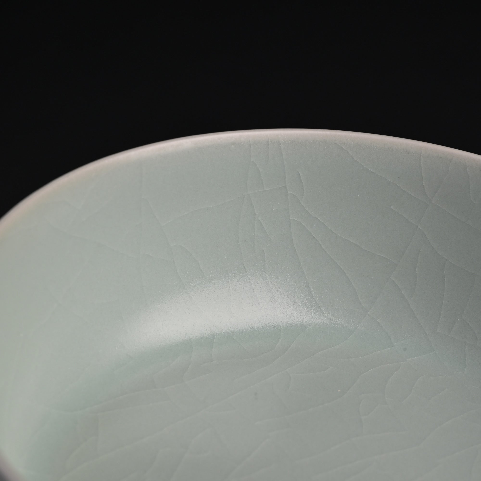 Natural Mineral Powder Blue Glaze Deep-Bellied Bowl