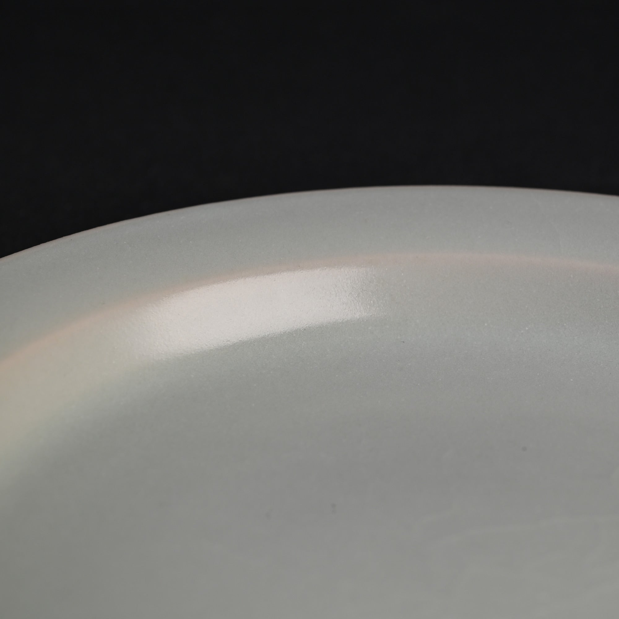 Refired Powder Blue Glaze Folded-Rim Plate