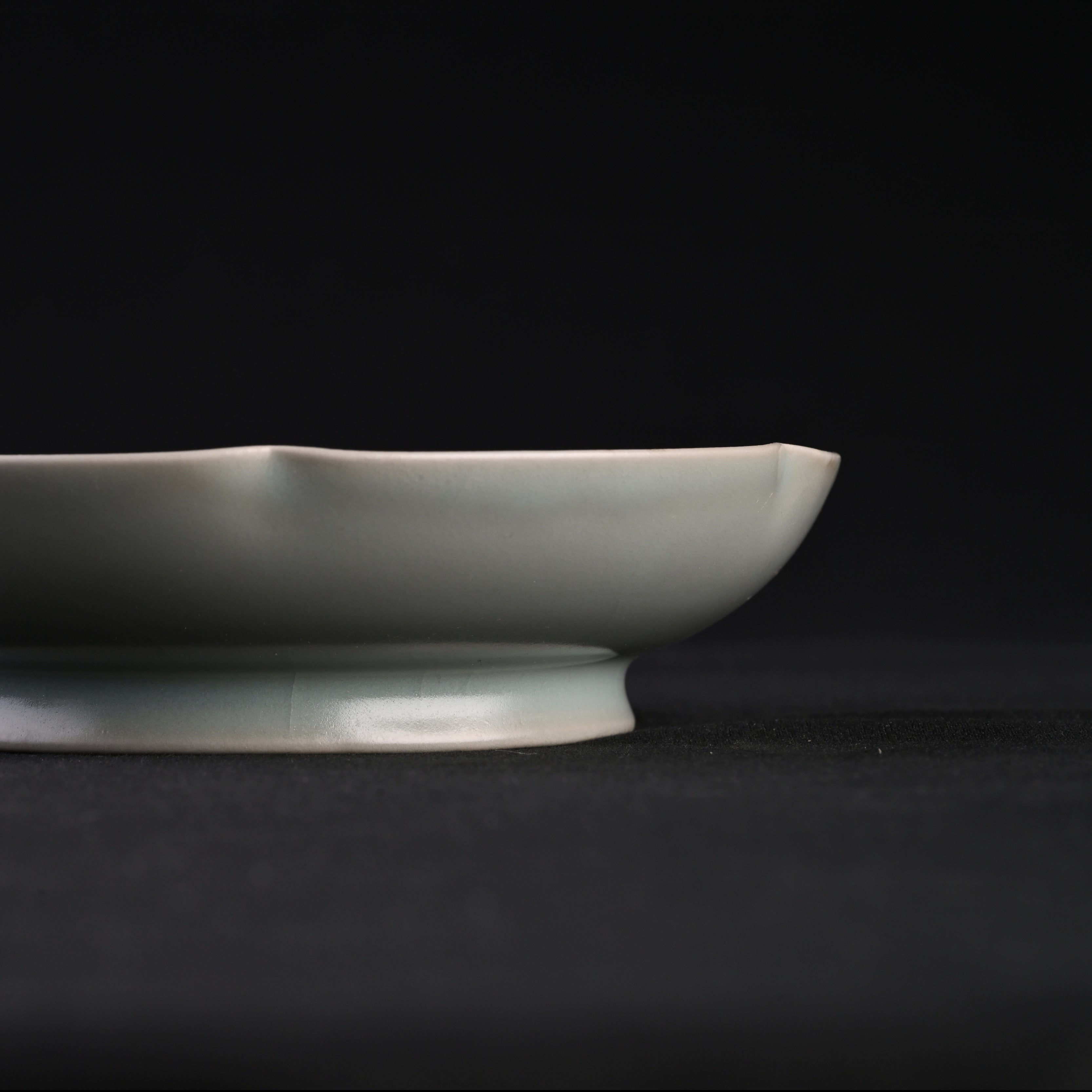 Natural Mineral Powder Blue Glaze Aoi-Mouth Bowl