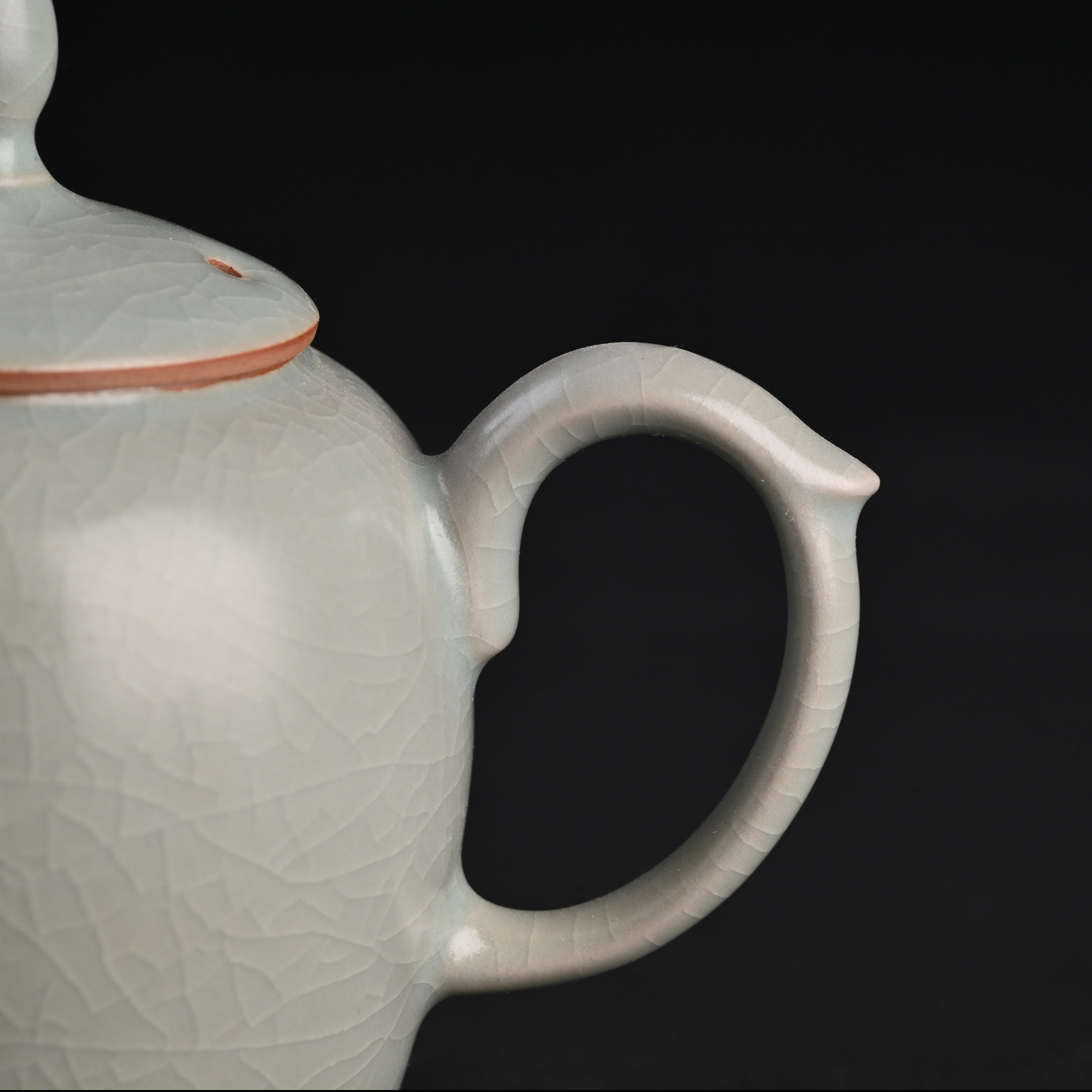Re-fired Powder Blue Glaze Tei-hime Teapot