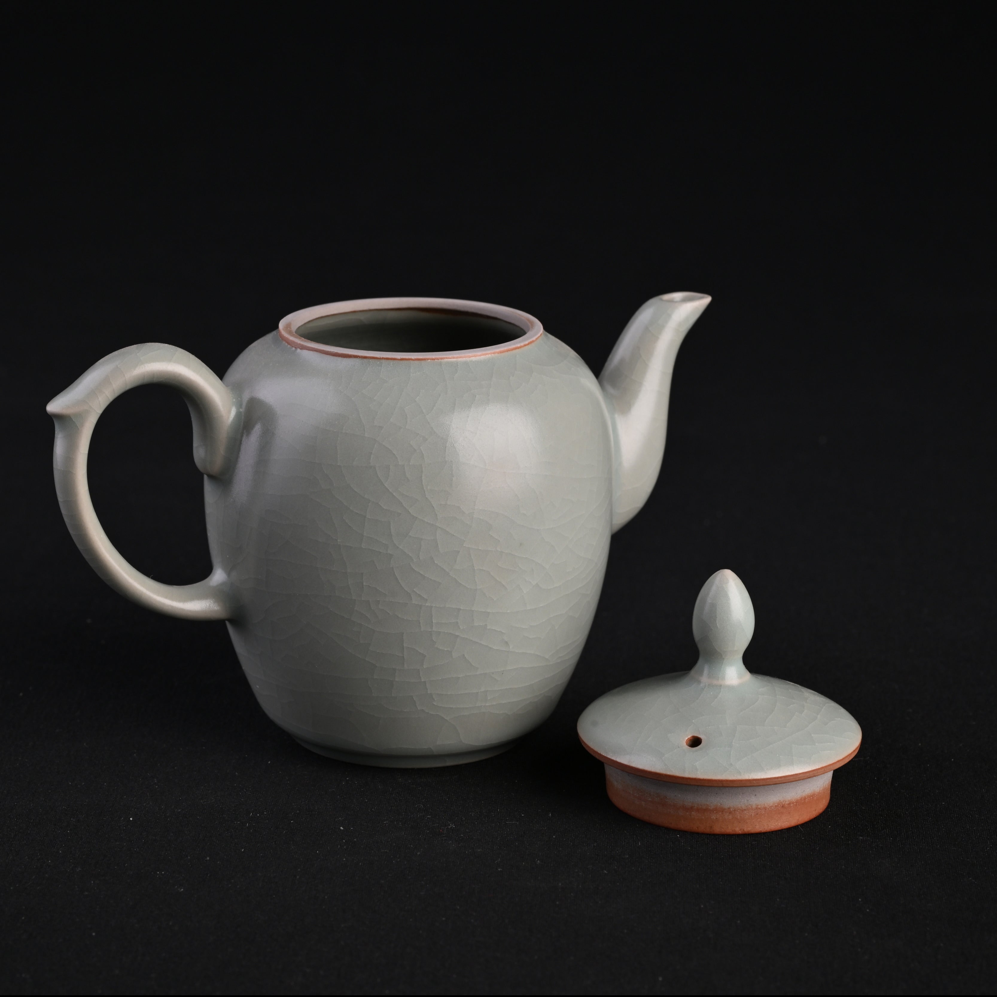 Re-fired Powder Blue Glaze Tei-hime Teapot