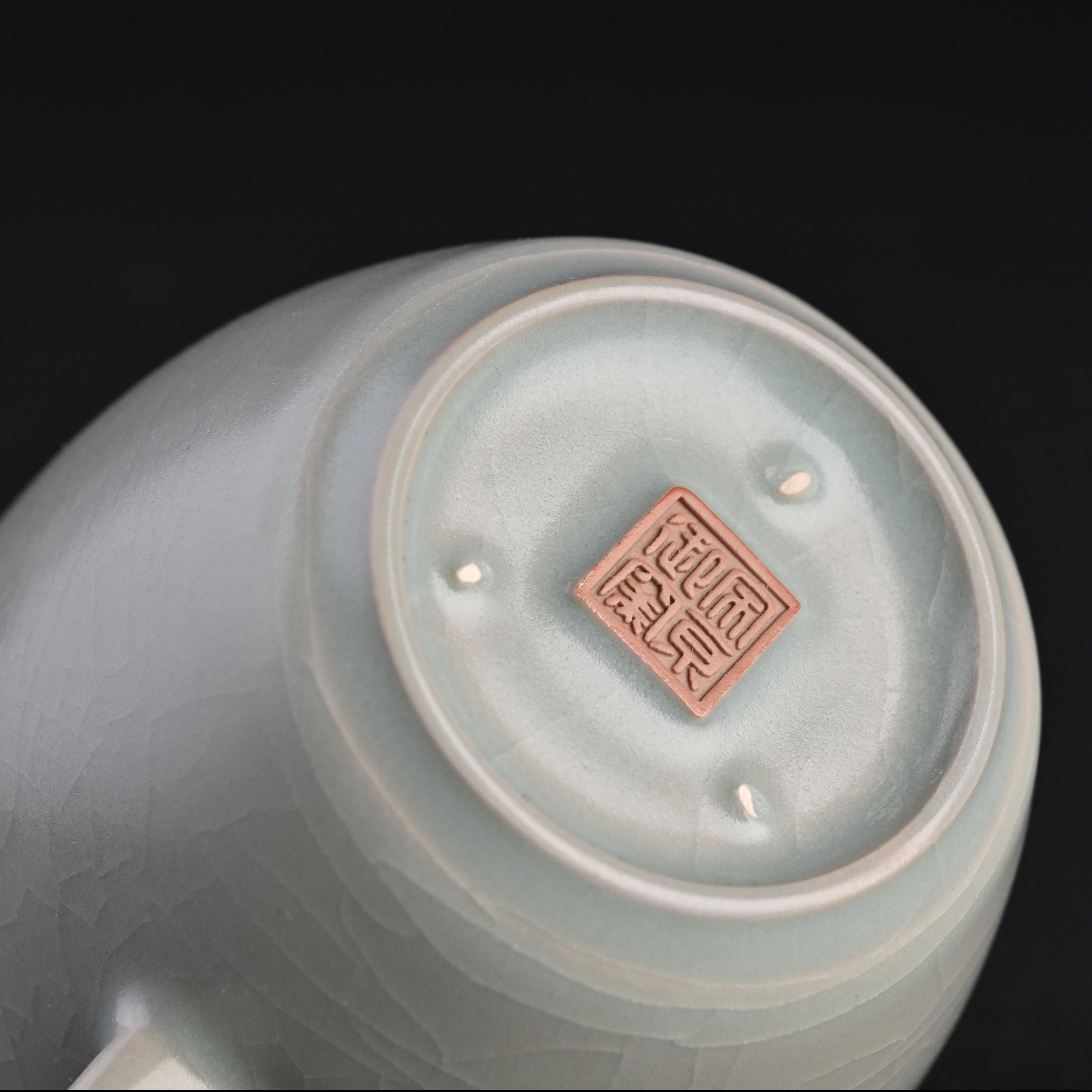 Re-fired Powder Blue Glaze Tei-hime Teapot