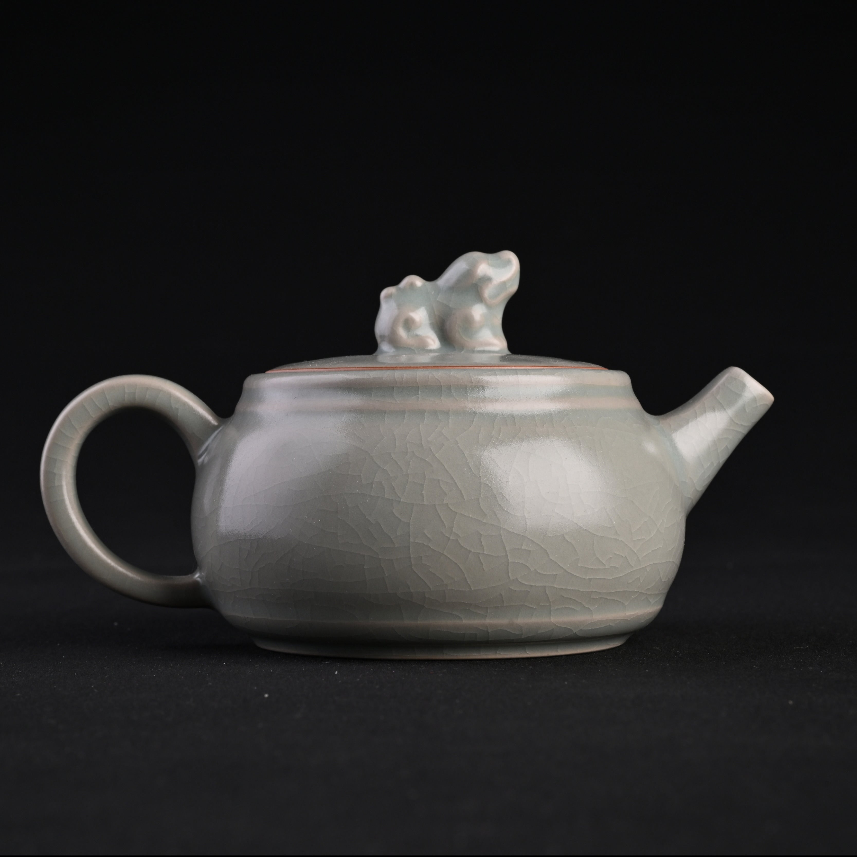 Refired Powder Blue Glaze Xiangtian Teapot