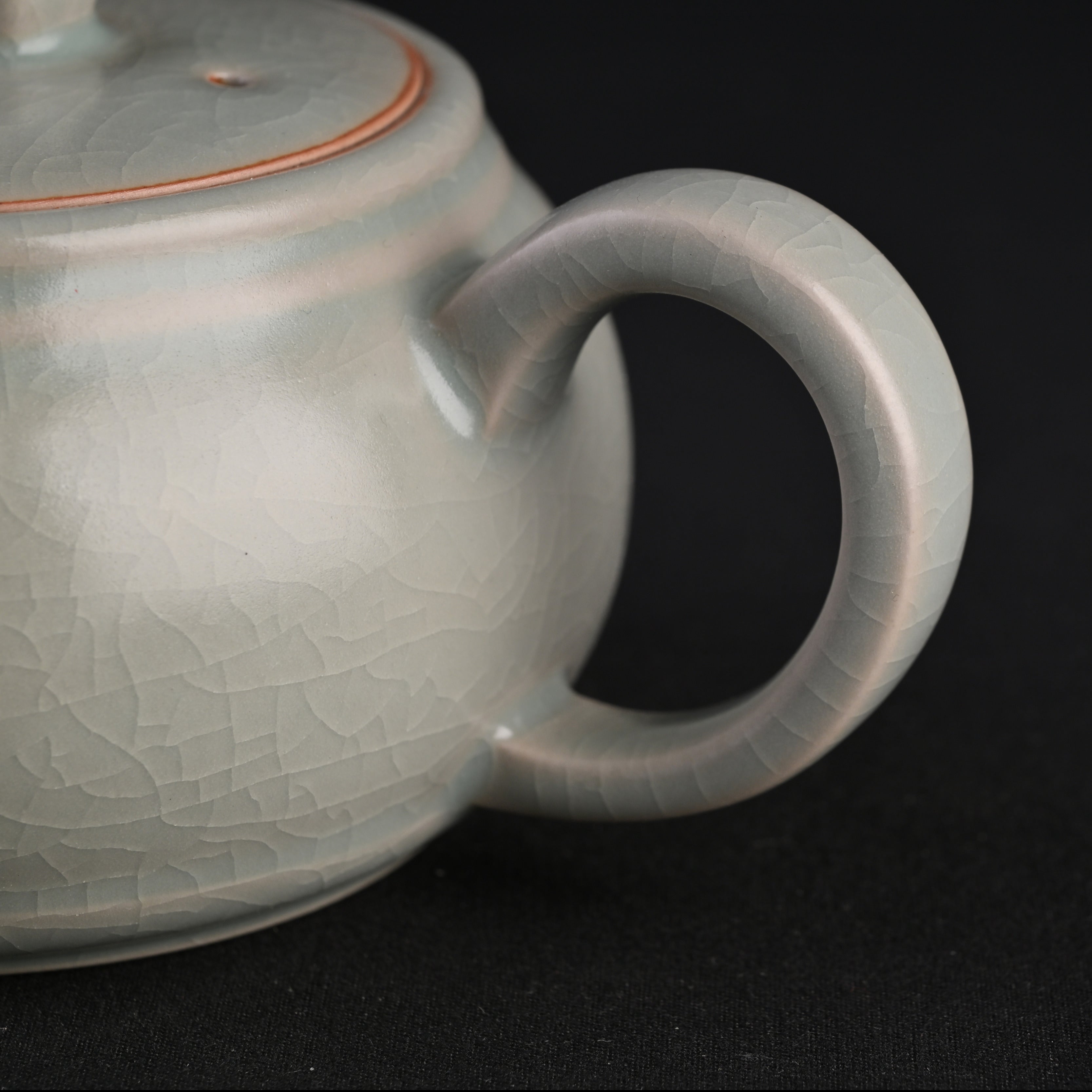 Refired Powder Blue Glaze Xiangtian Teapot