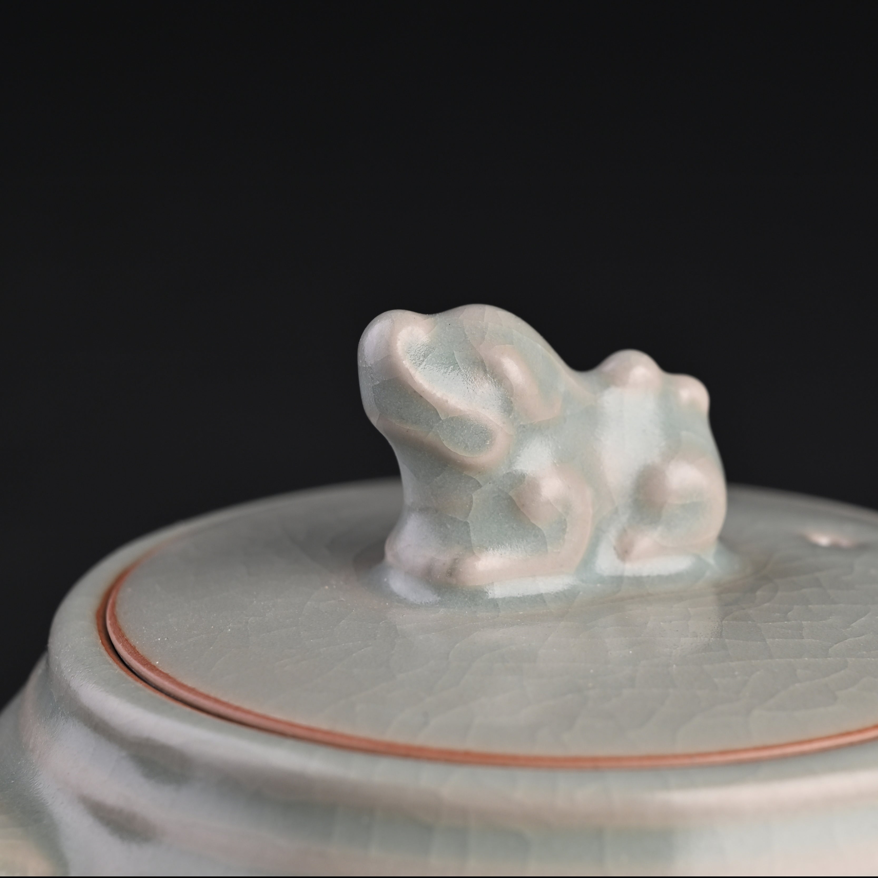 Refired Powder Blue Glaze Xiangtian Teapot