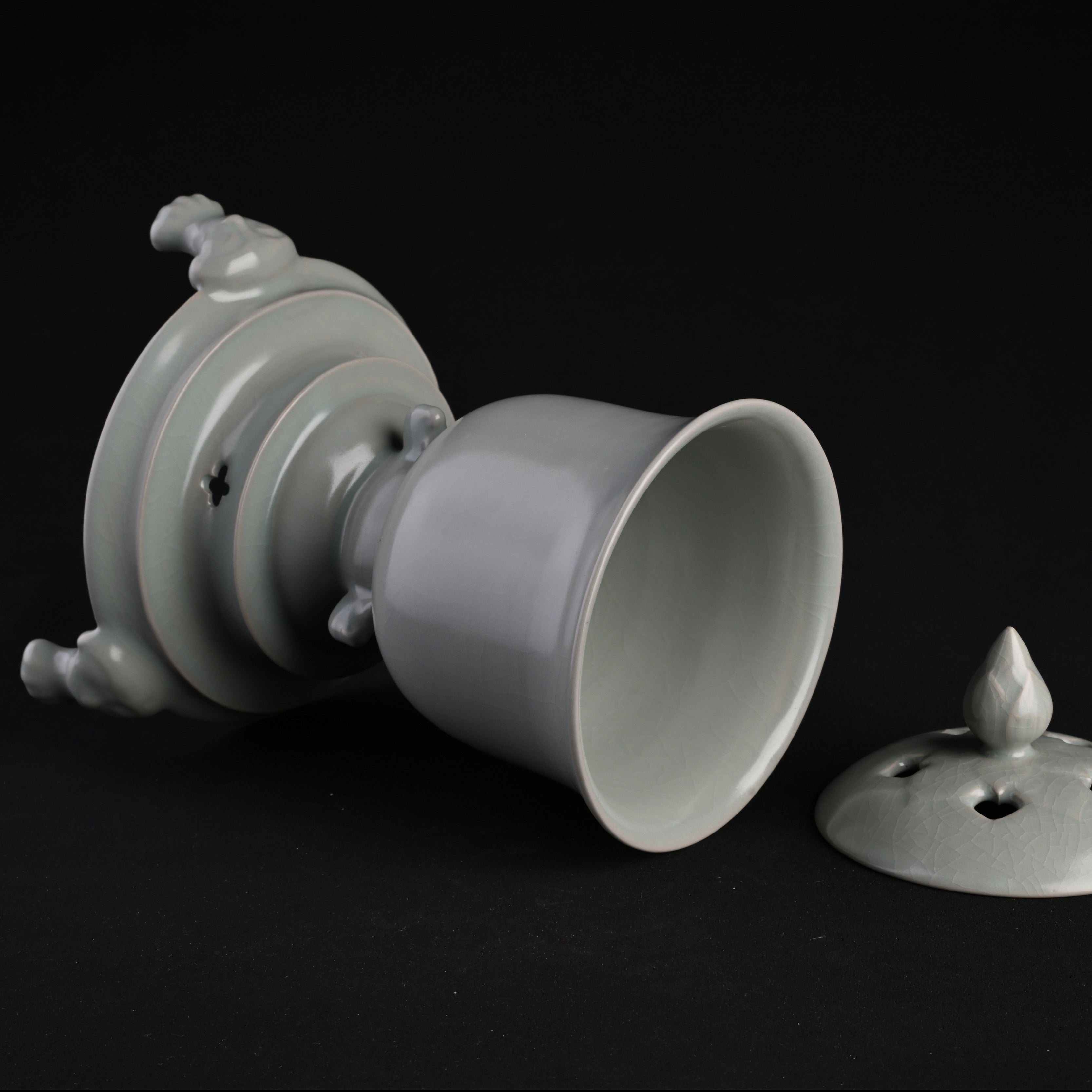 Refired Powder Blue Glaze Xingtian Brazier
